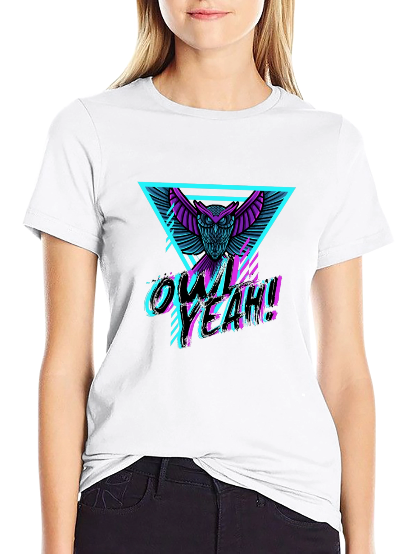 Owl Yeah! Graphic Print T-Shirt