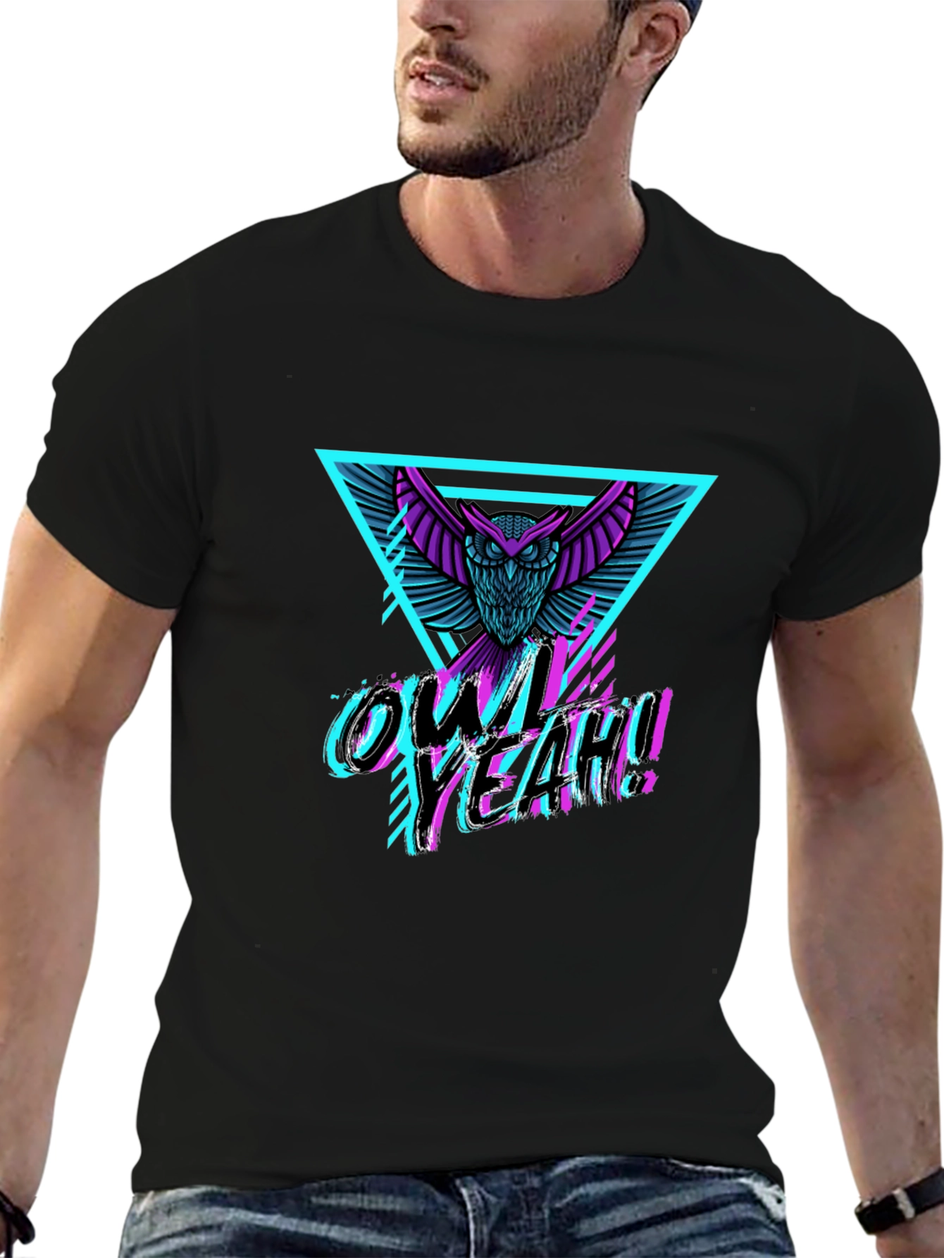 Owl Yeah! Graphic Print T-Shirt