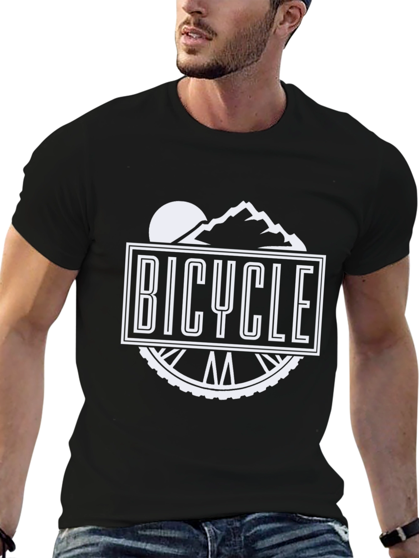 Bicycle Graphic T-Shirt - Black