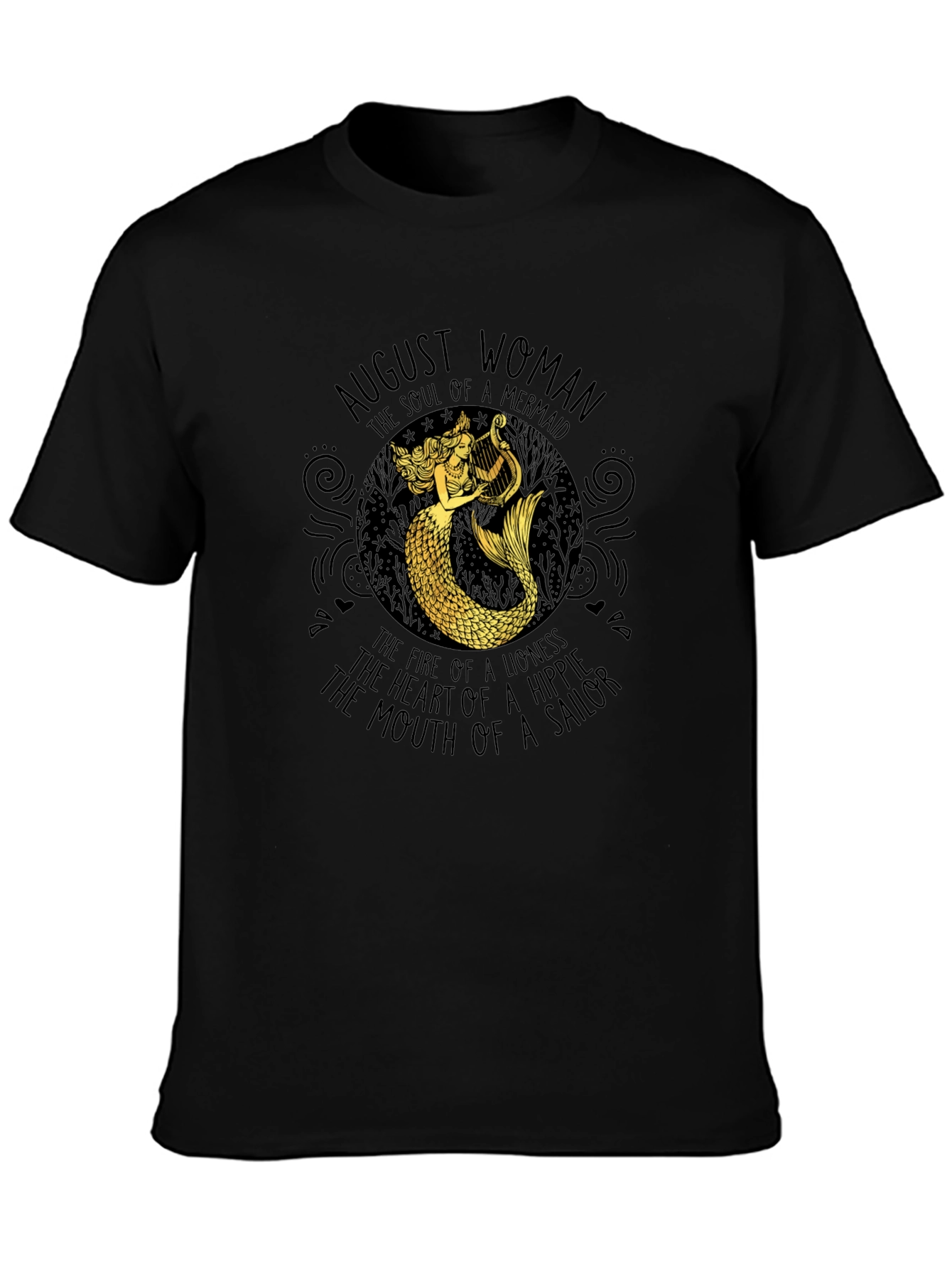 August Woman Mermaid Graphic T-Shirt