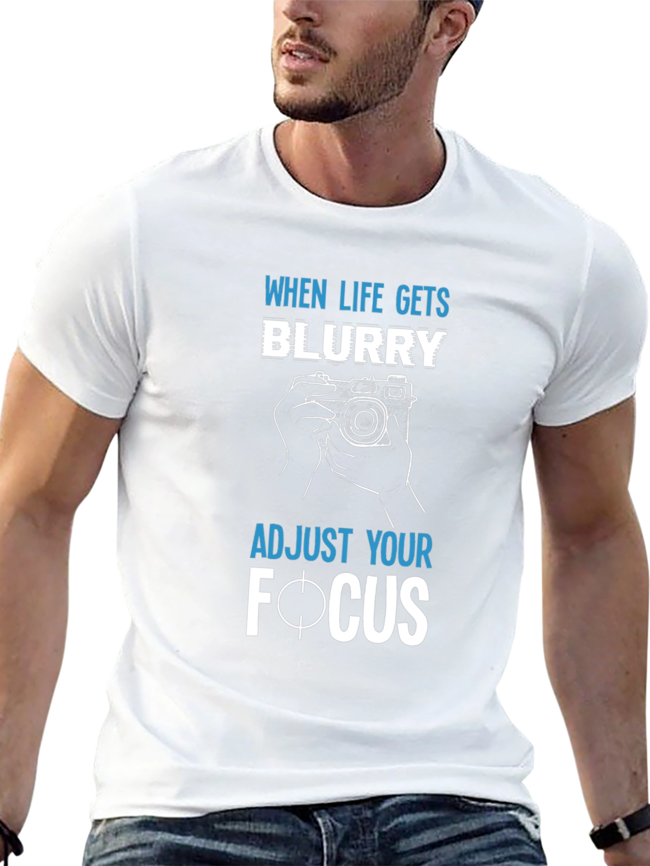 Blurry Life Focus T-Shirt - Camera Design