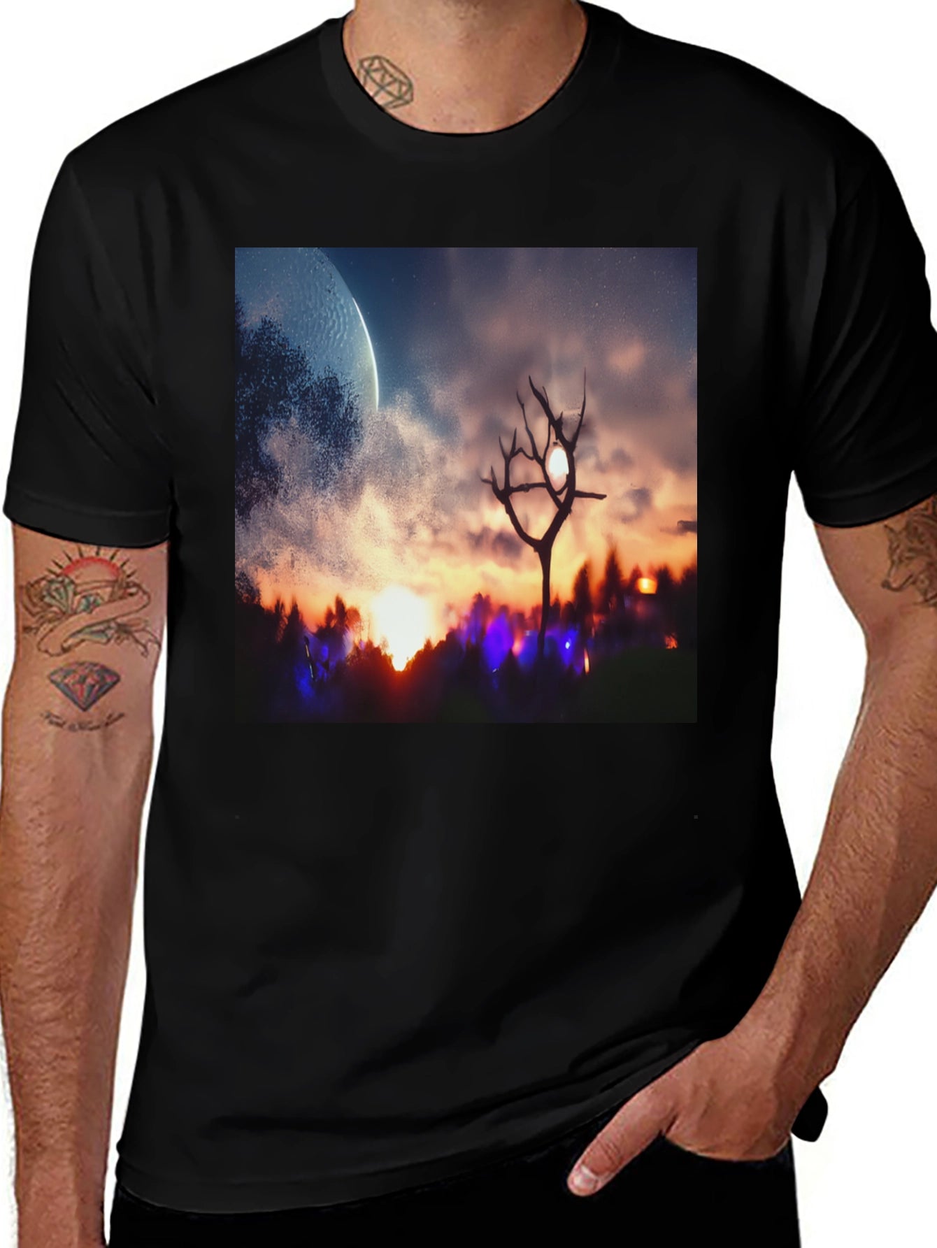 Otherworldly Sunset Graphic Tee