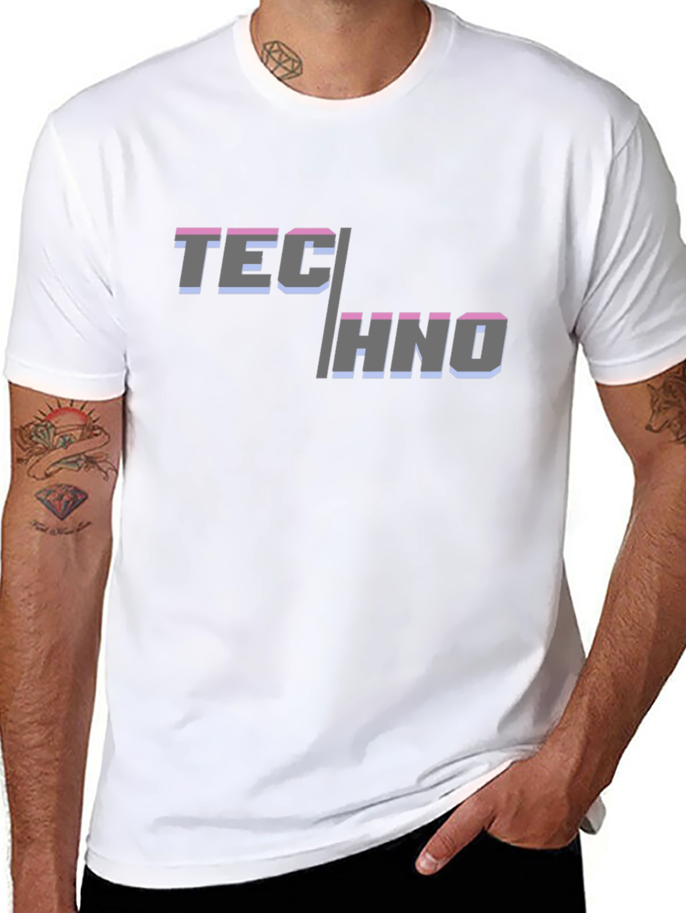 Techno Music Graphic Tee - Cool Rave Party Shirt