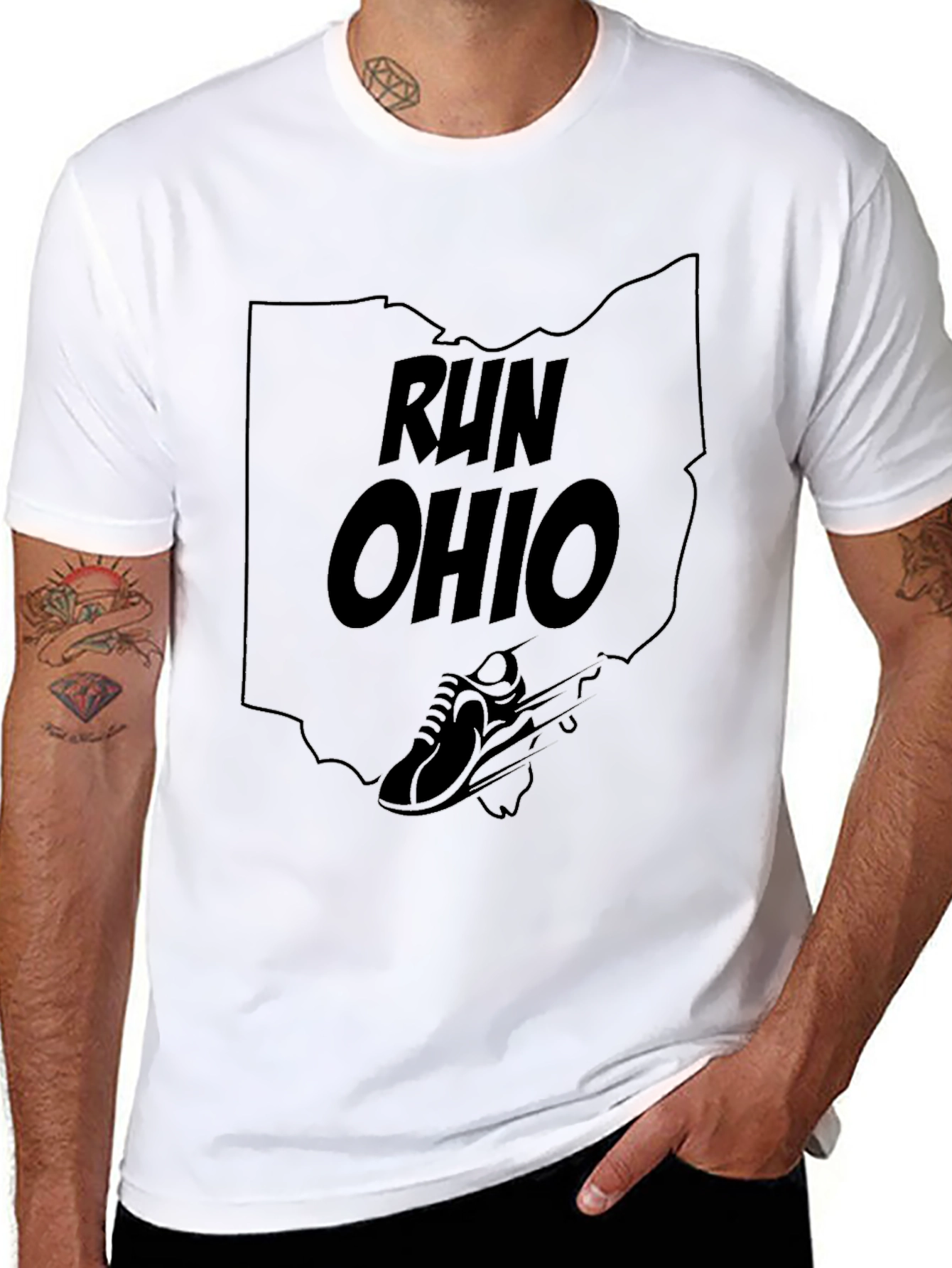 Run Ohio Graphic Tee - State Pride