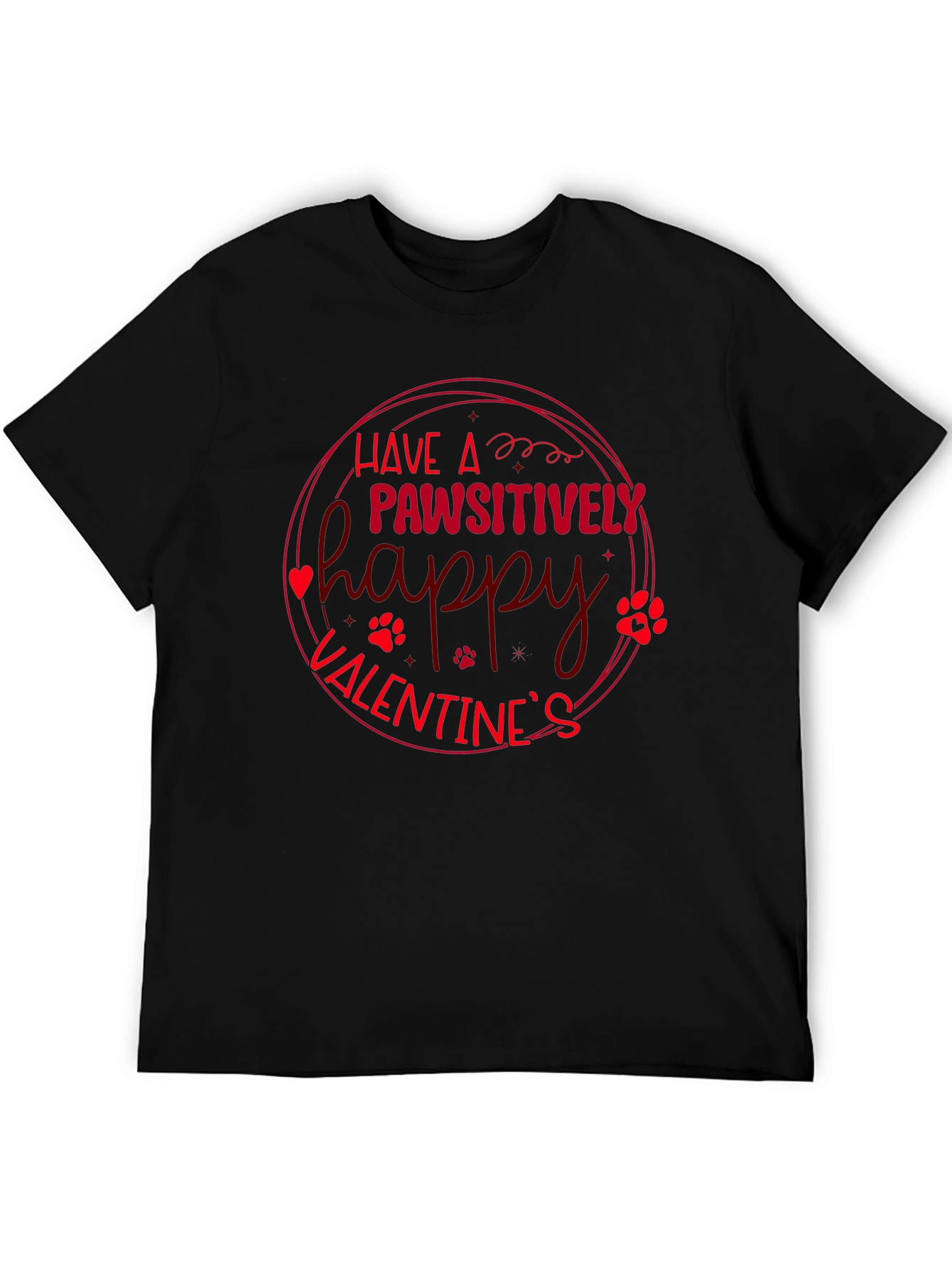 Paw-sitively Happy Valentines Day T-Shirt
