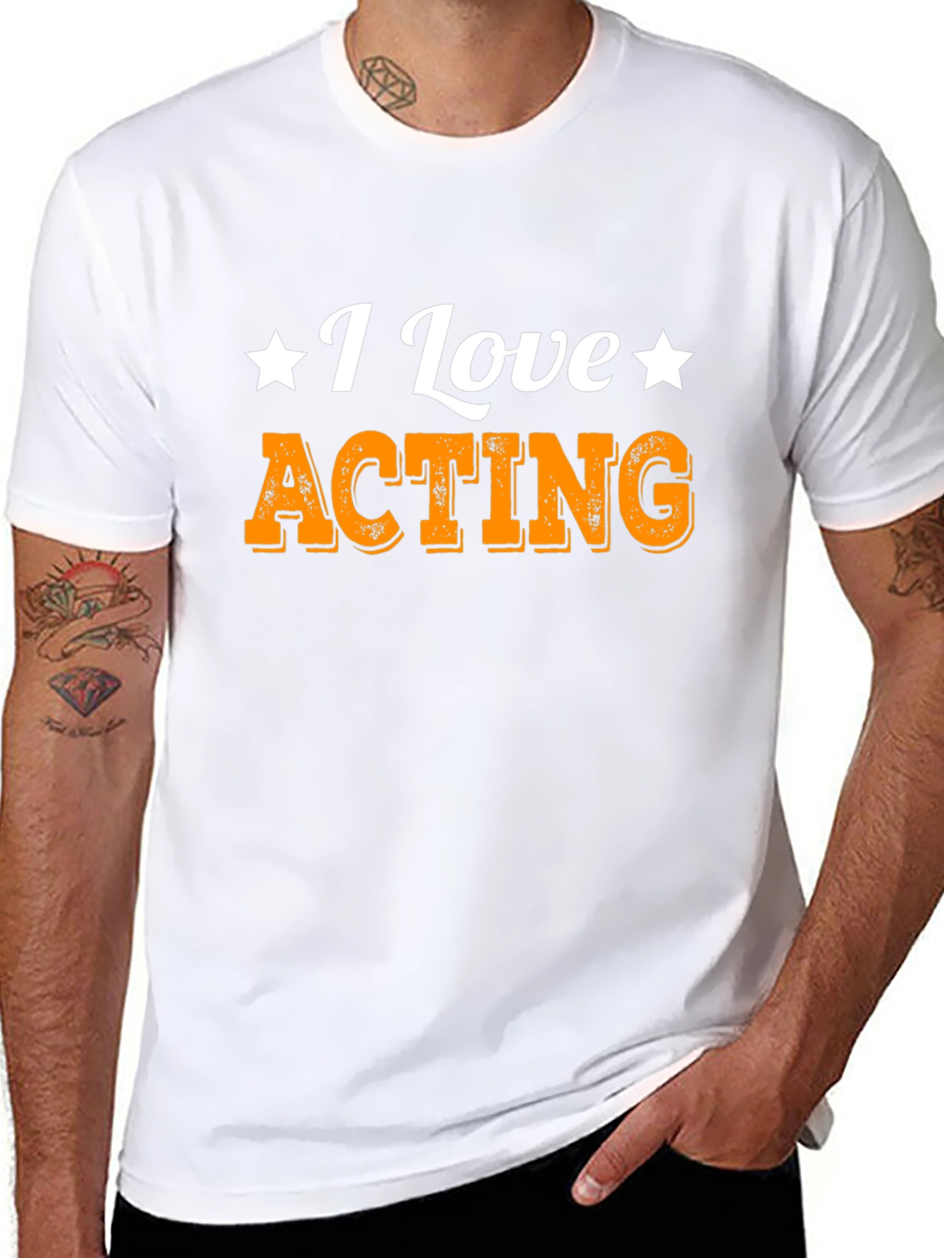 I Love Acting Black T-Shirt