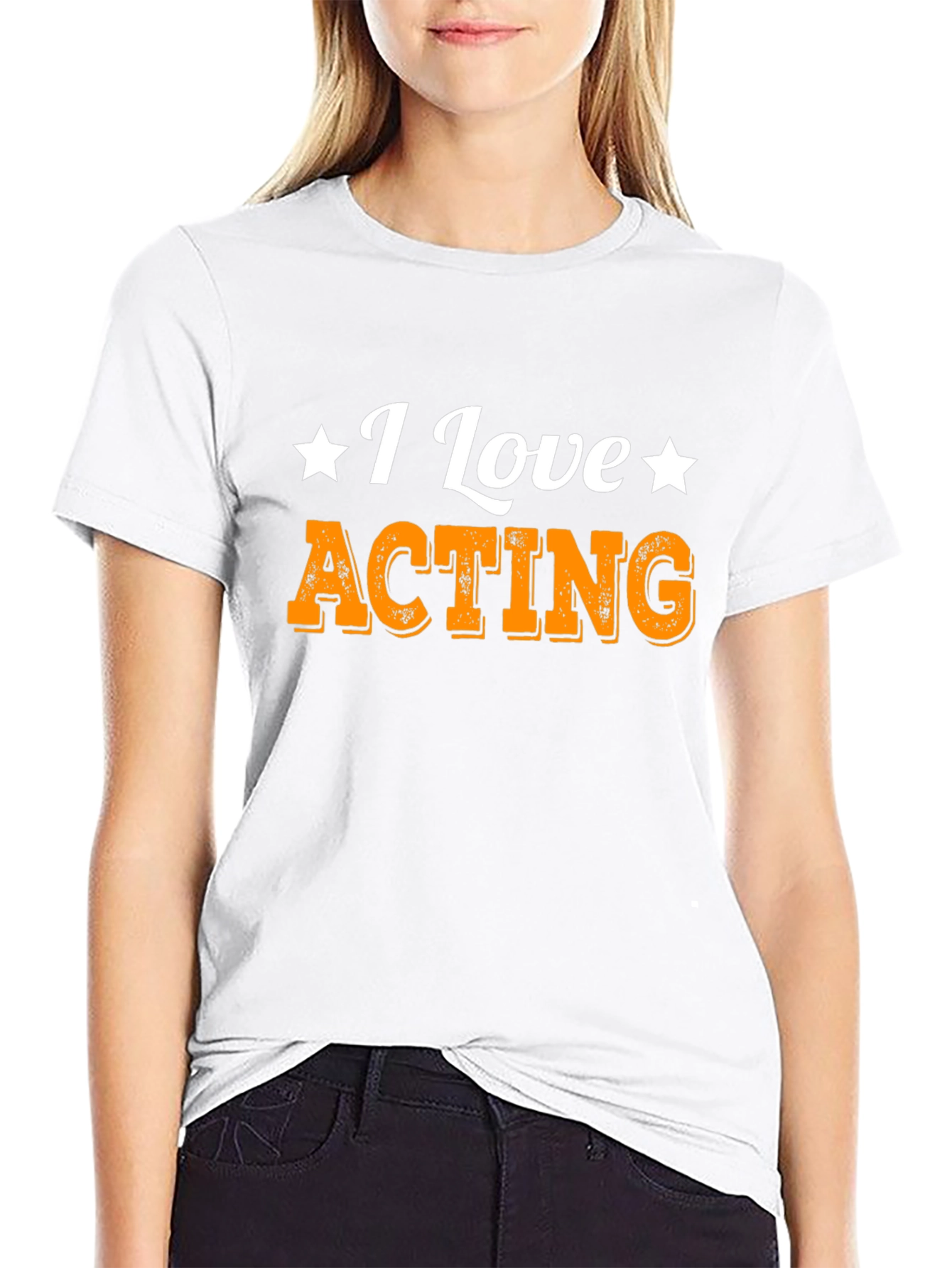 I Love Acting Black T-Shirt