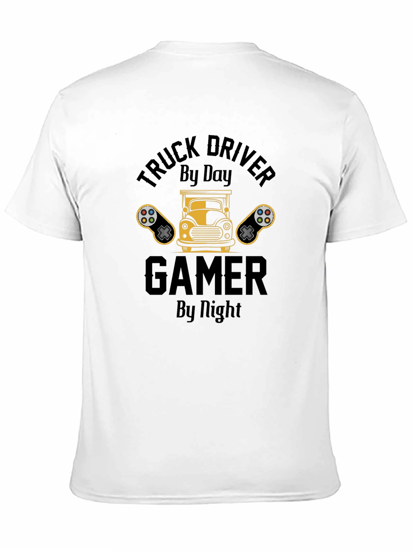 Truck Driver Gamer T-Shirt - Black