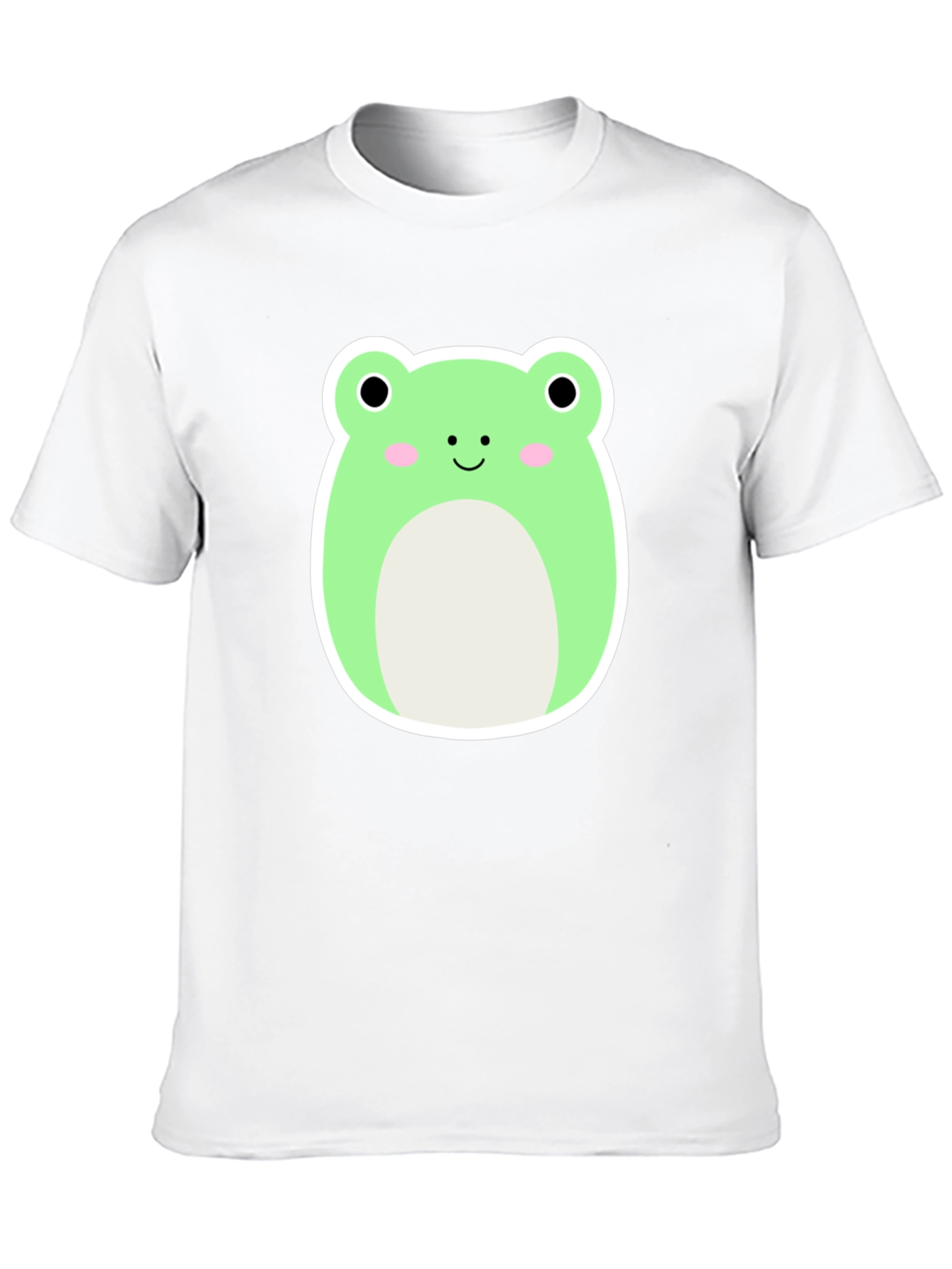 Cute Frog Graphic Tee - Soft Black T-Shirt