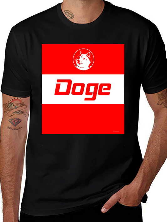 Doge Meme T-Shirt: Red & White Graphic Tee