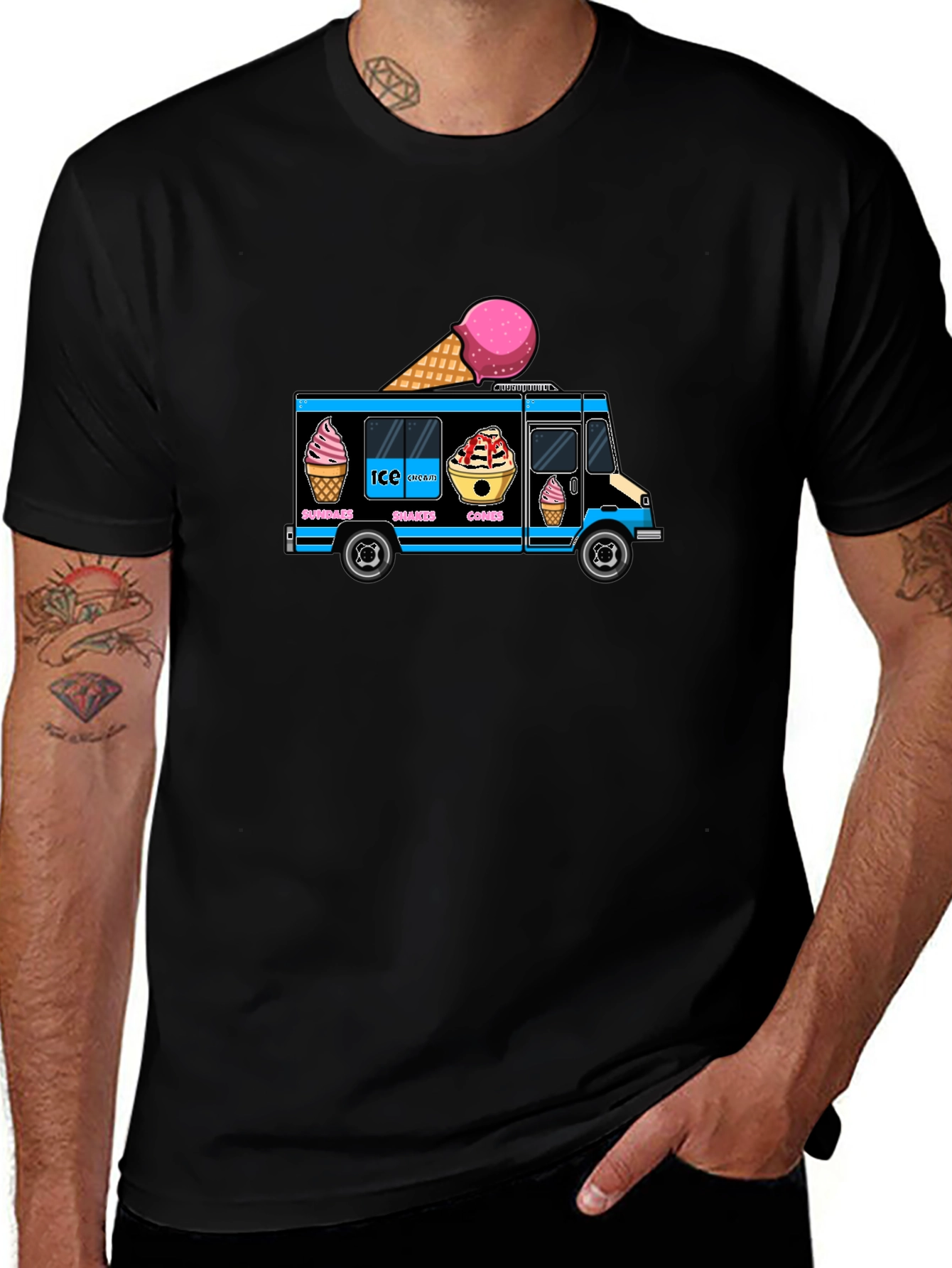 Ice Cream Truck Graphic T-Shirt