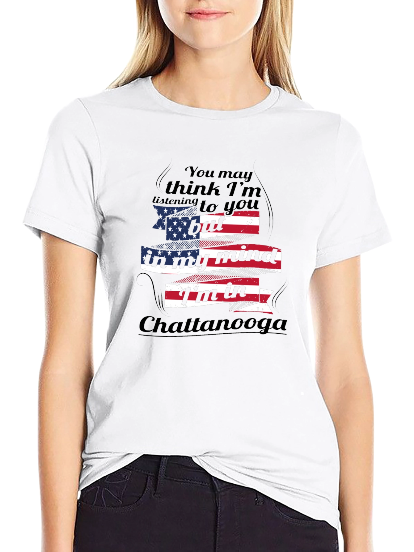 Chattanooga Mind T-Shirt - Patriotic American Flag Design