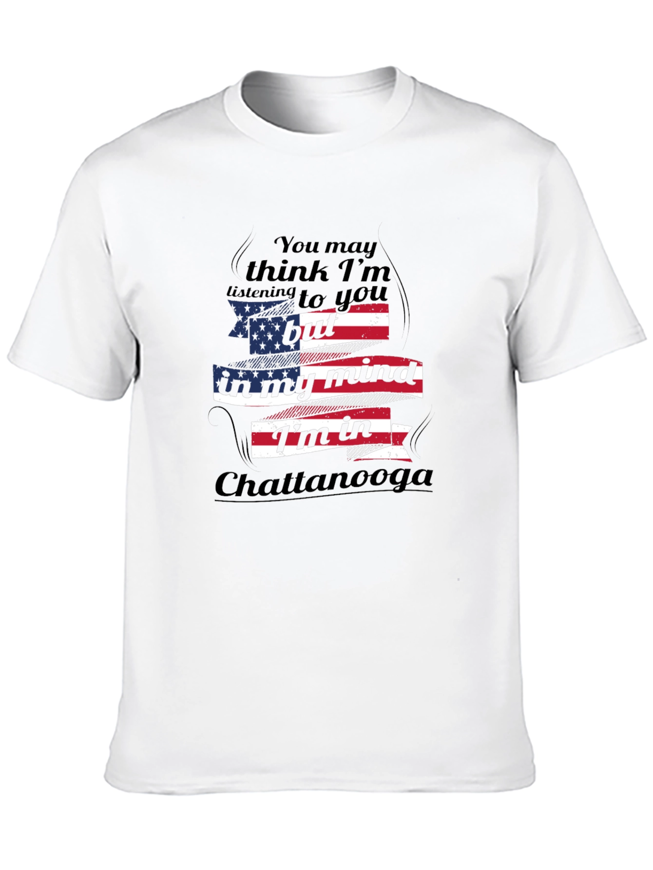 Chattanooga Mind T-Shirt - Patriotic American Flag Design