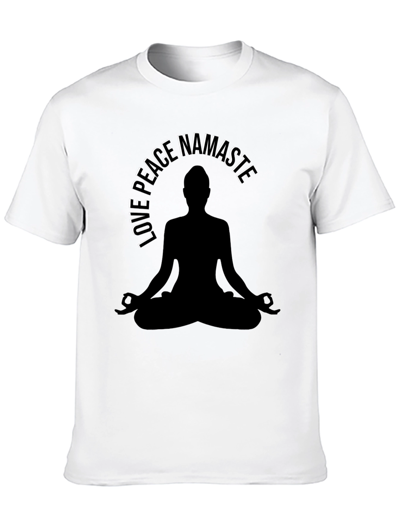 Yoga Meditation T-Shirt - Love Peace Namaste