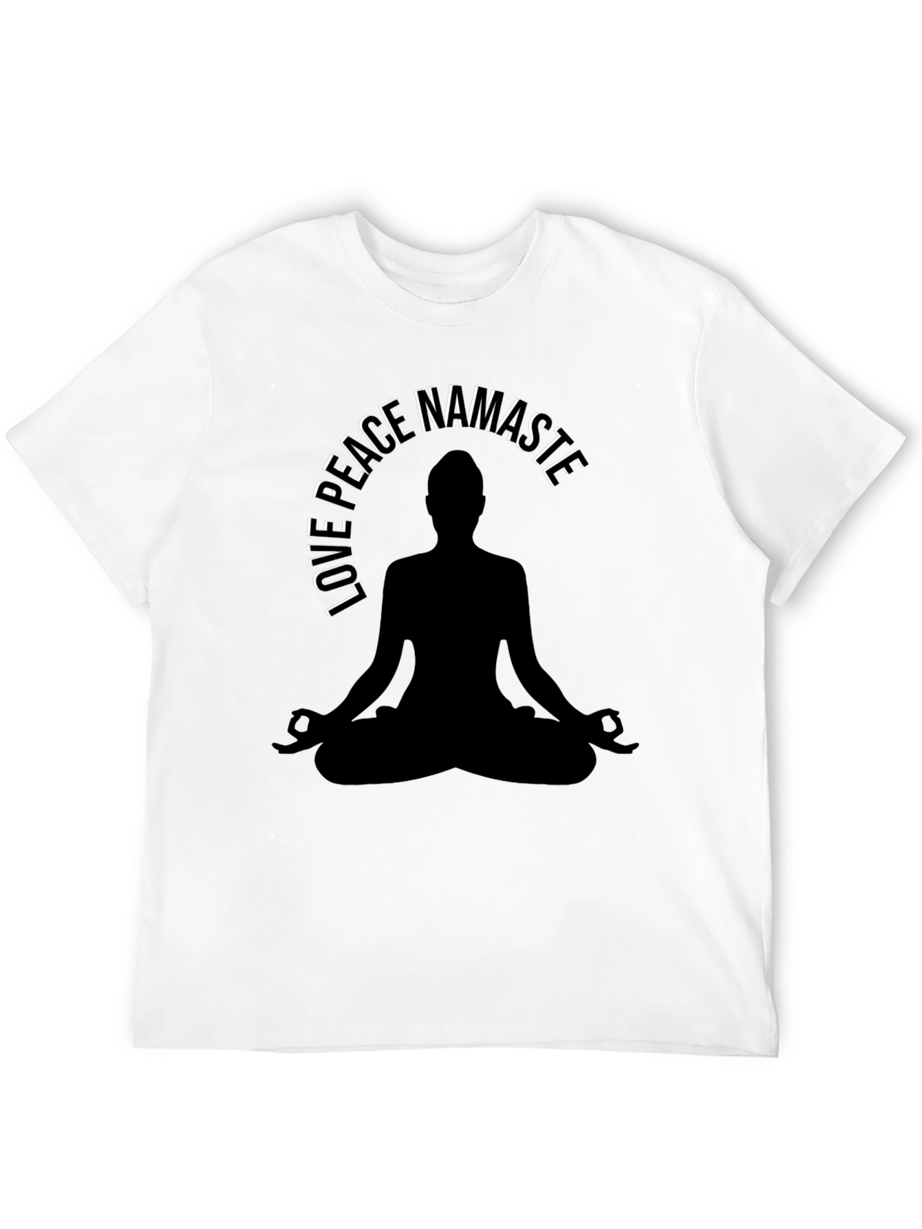 Yoga Meditation T-Shirt - Love Peace Namaste