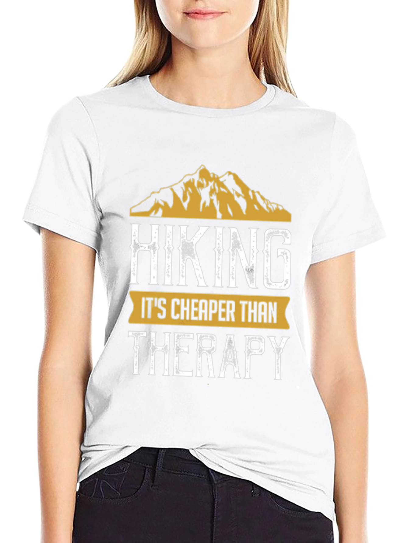Hiking Cheaper Than Therapy Graphic Tee