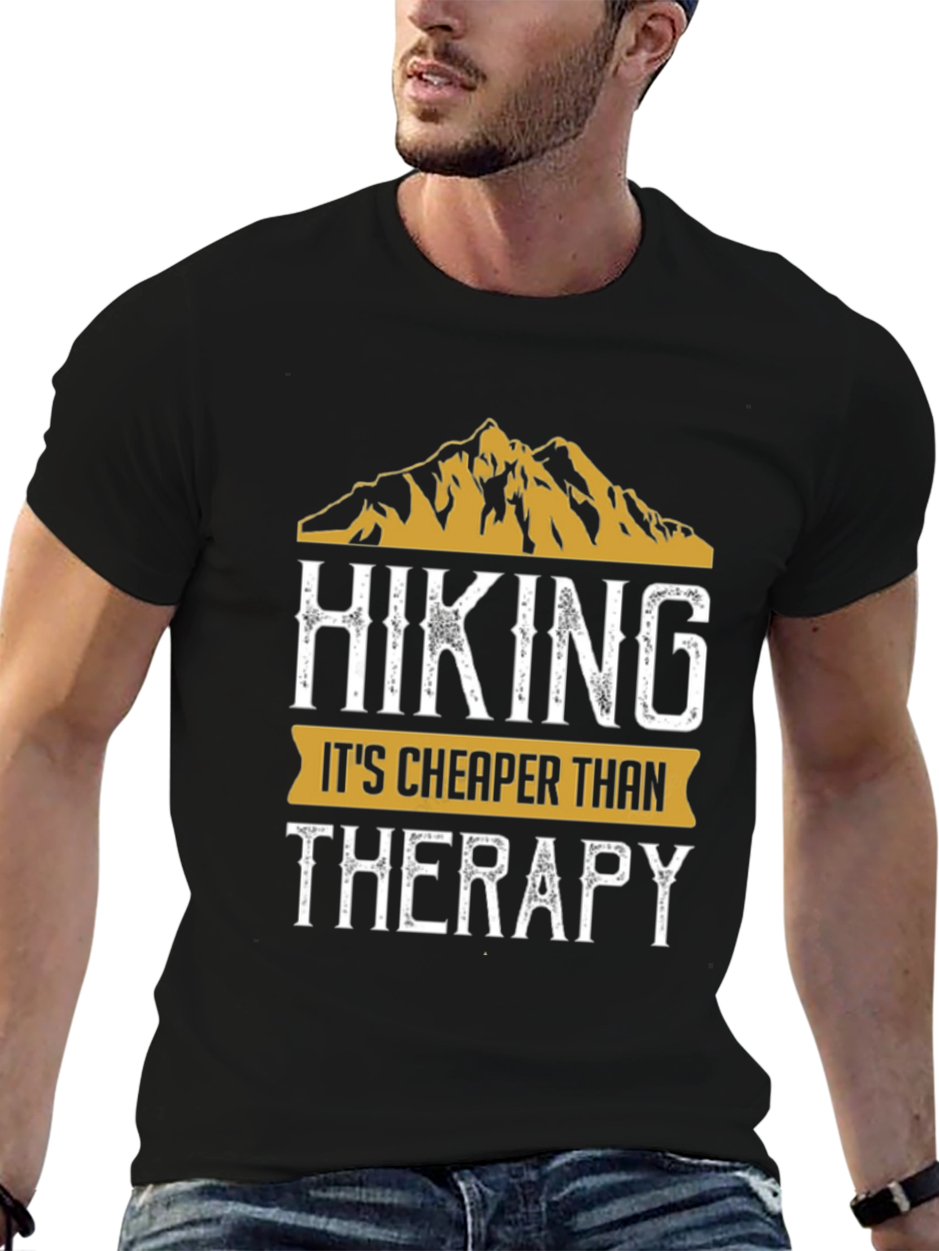 Hiking Cheaper Than Therapy Graphic Tee