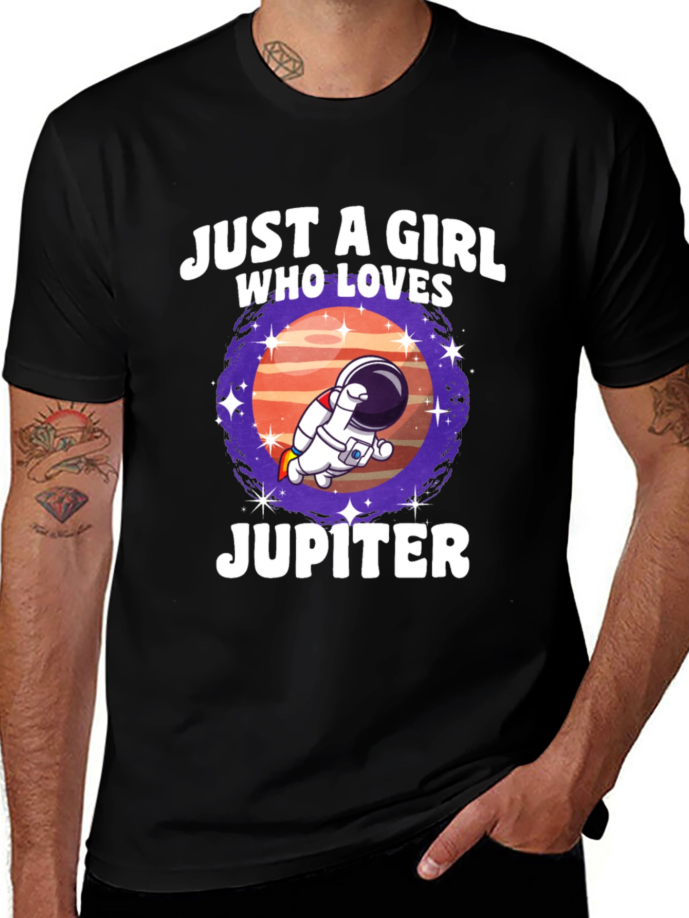 Just A Girl Who Loves Jupiter T-Shirt