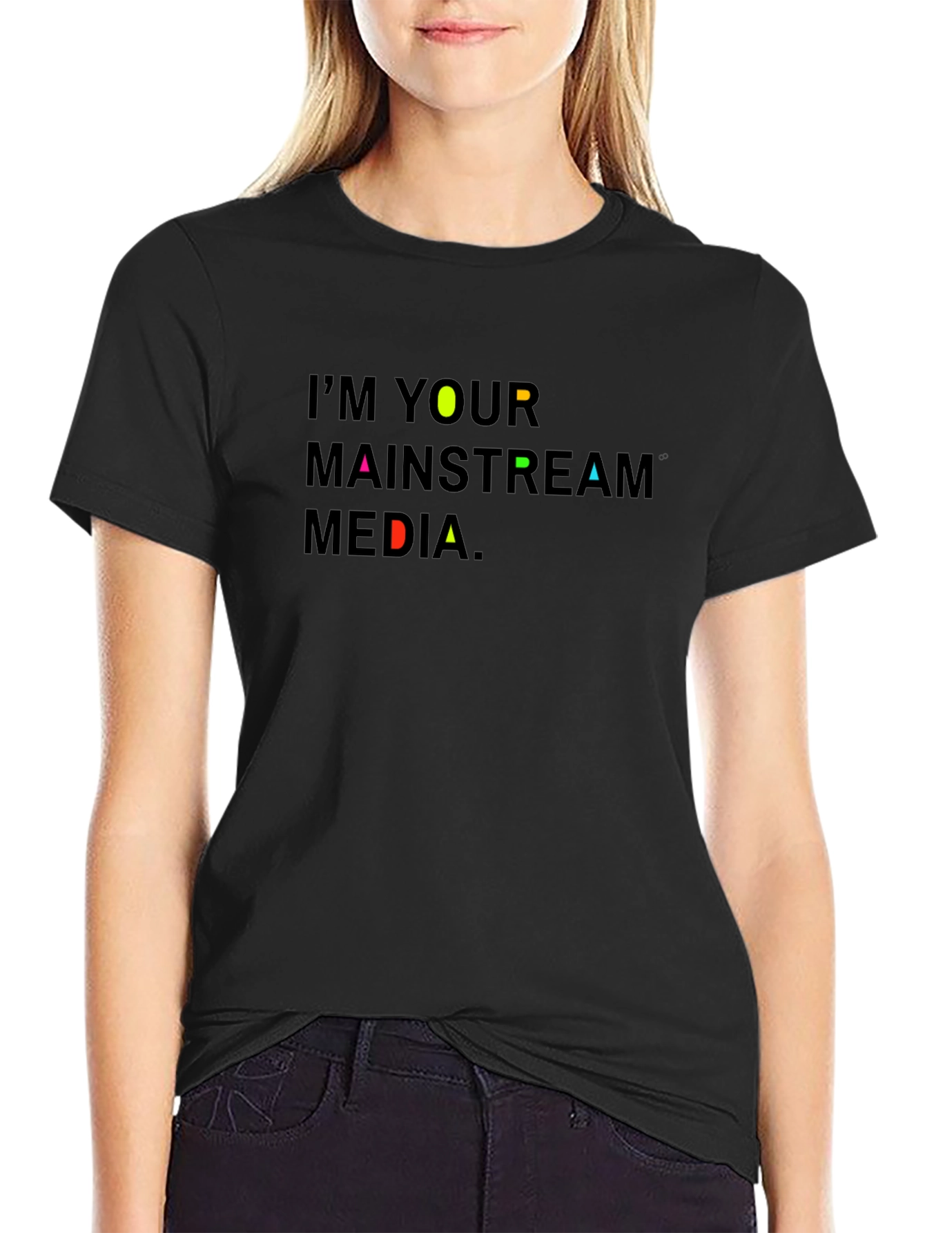 Im Your Mainstream Media Graphic Tee - Black