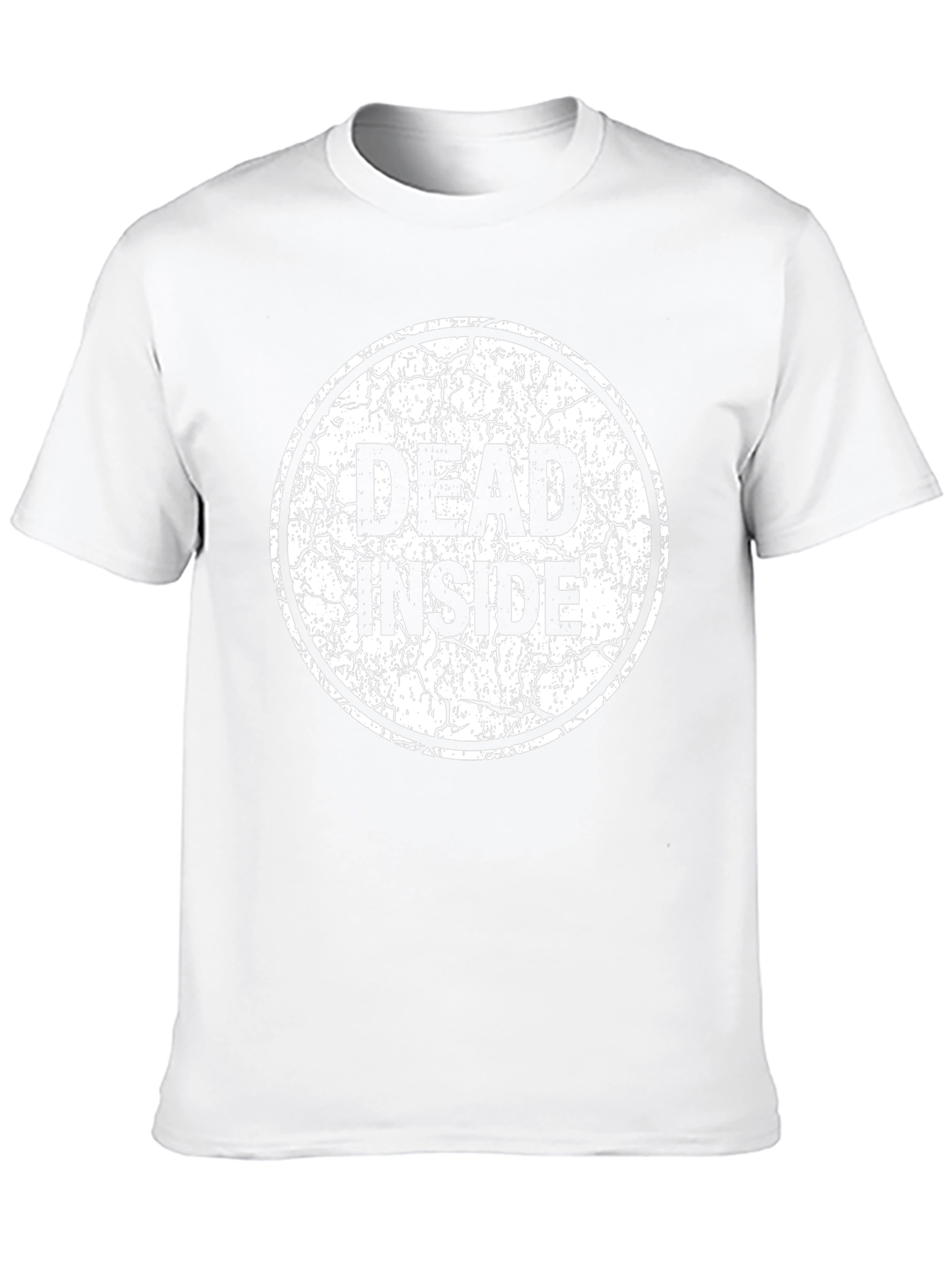 Dead Inside Graphic Print Black T-Shirt