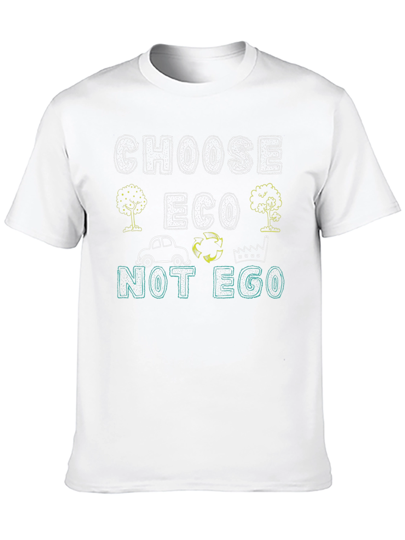 Eco-Friendly Black Graphic Tee