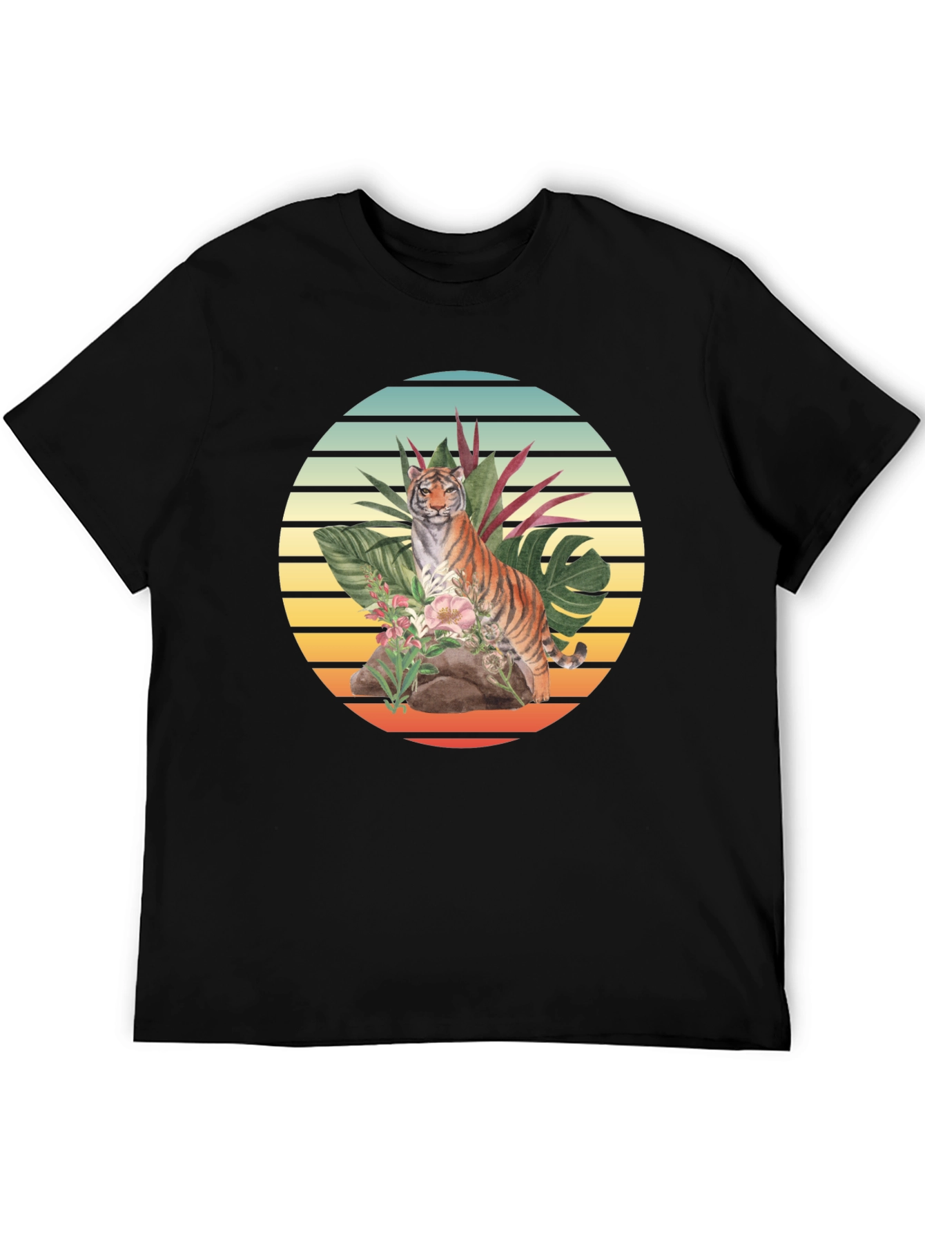 Tiger Jungle T-Shirt: Retro Graphic Tee