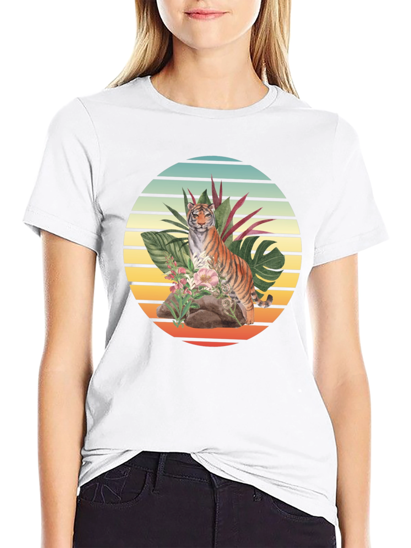 Tiger Jungle T-Shirt: Retro Graphic Tee