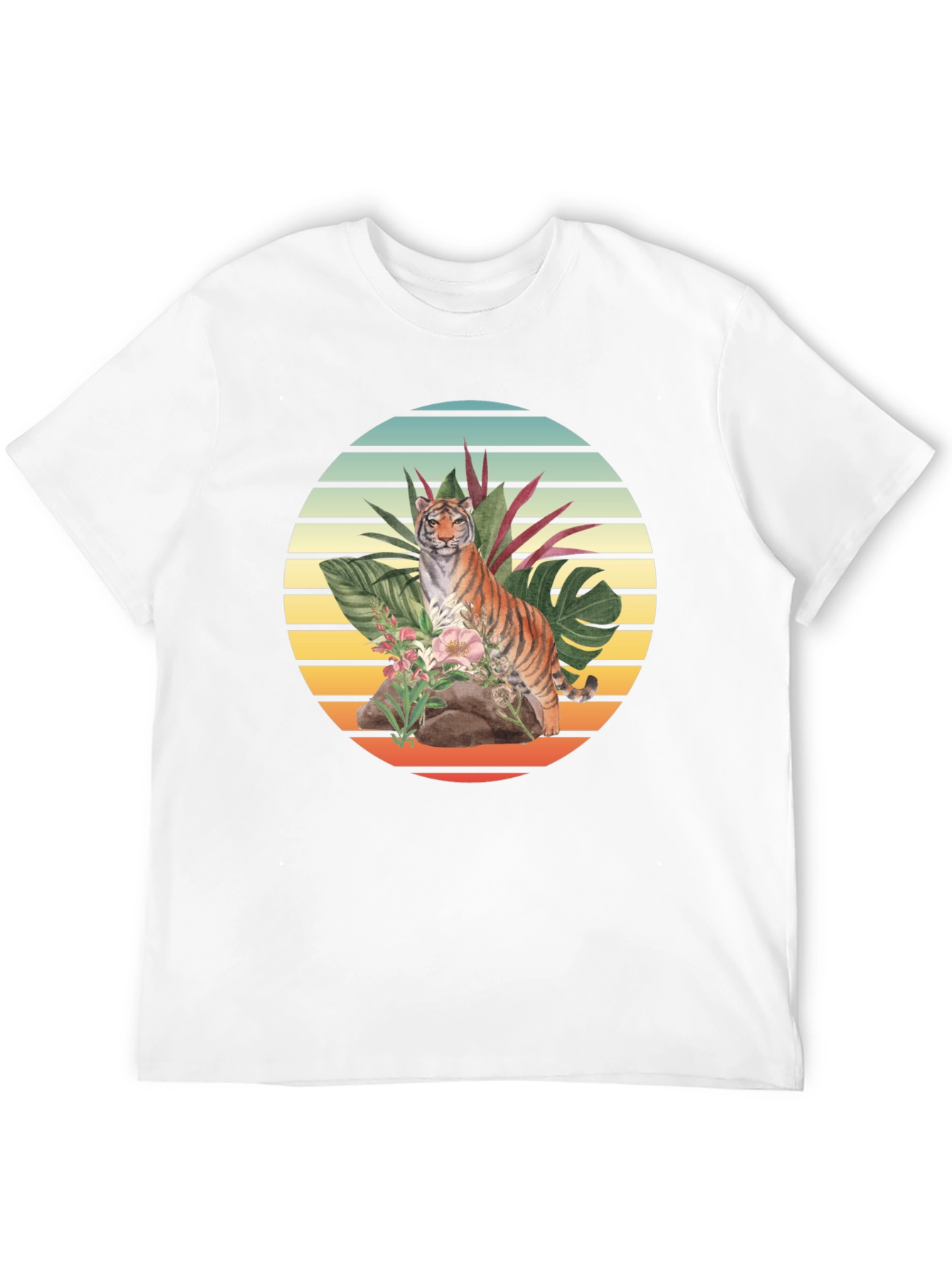 Tiger Jungle T-Shirt: Retro Graphic Tee