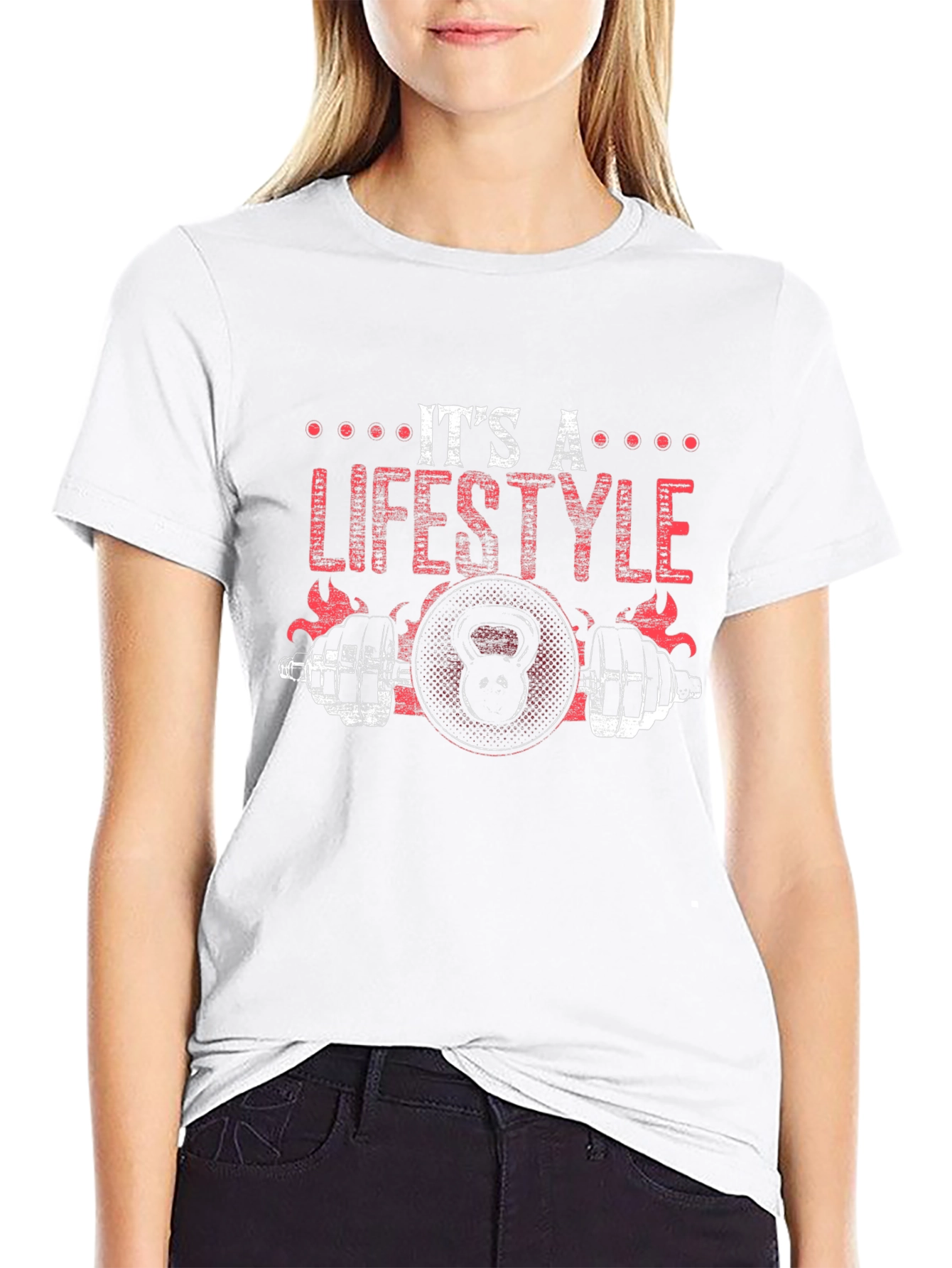 Its A Lifestyle Black Graphic T-Shirt