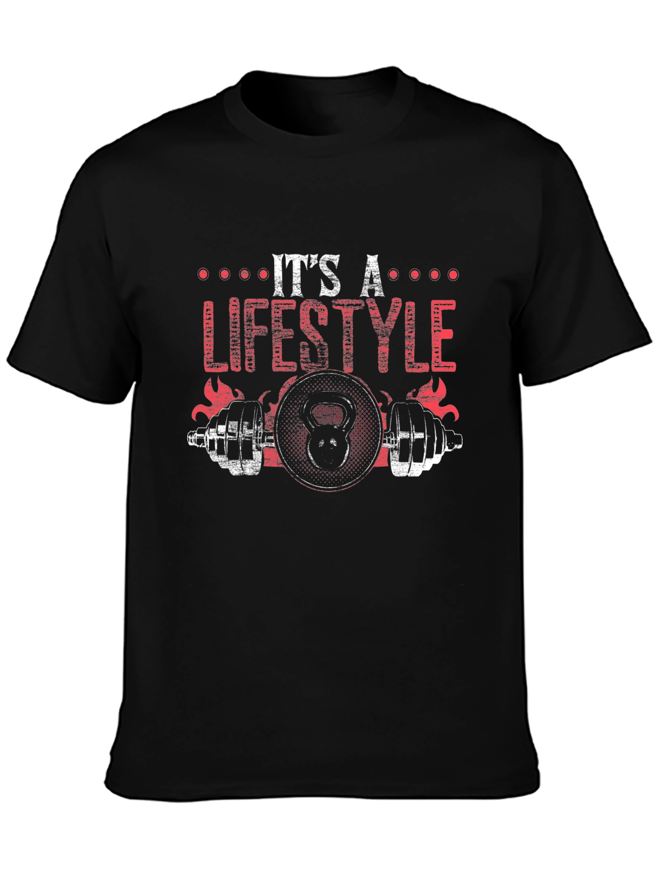 Its A Lifestyle Black Graphic T-Shirt