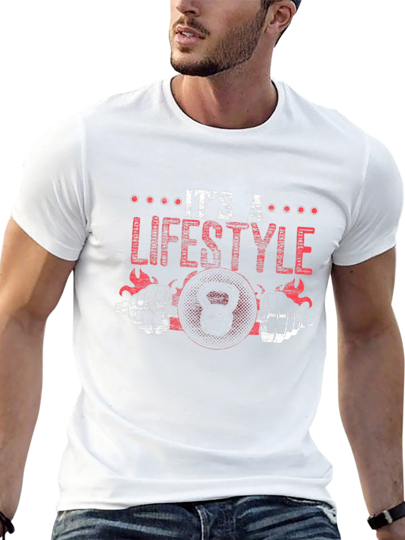 Its A Lifestyle Black Graphic T-Shirt