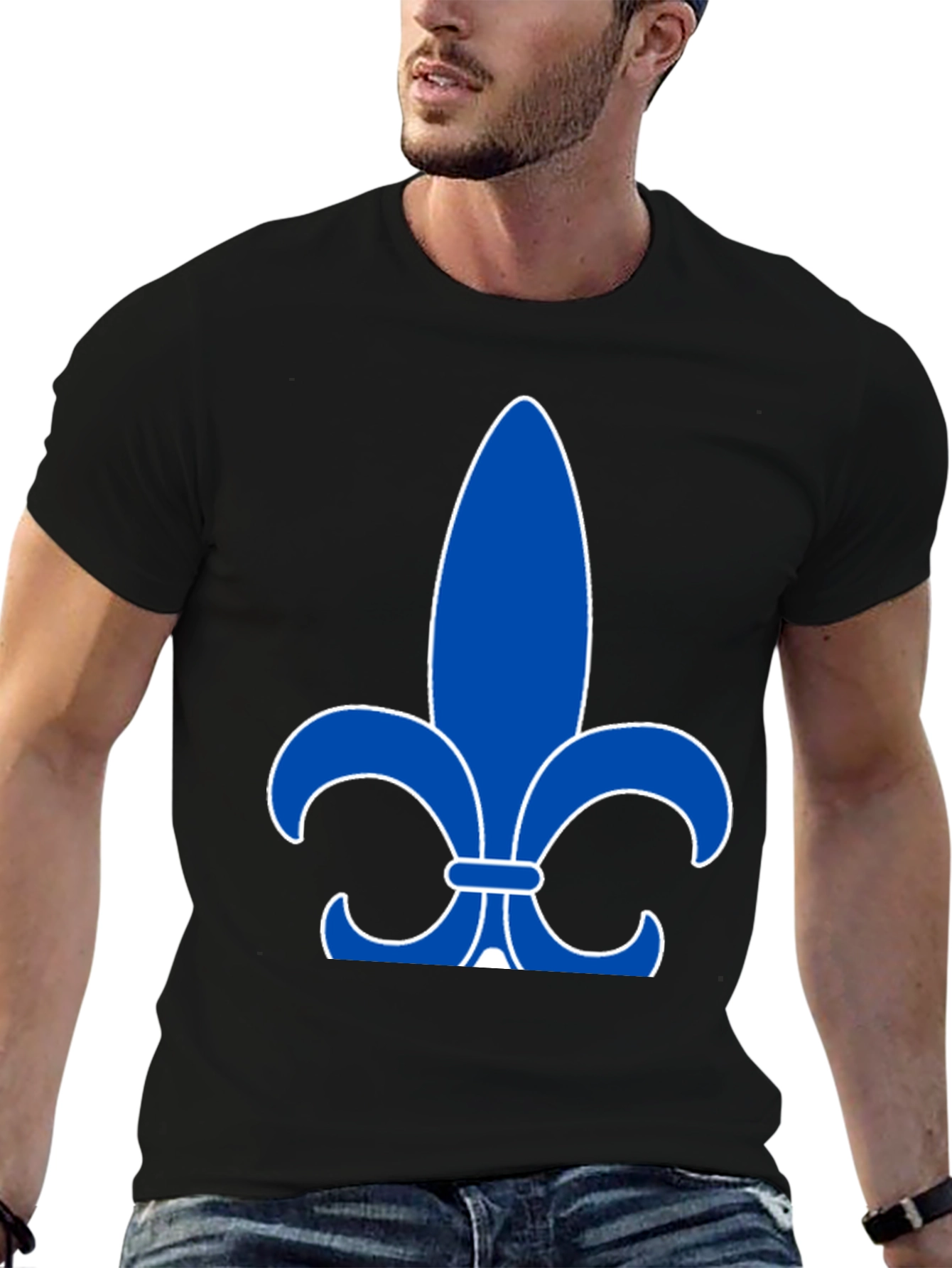 Fleur-de-Lis Graphic Black T-Shirt