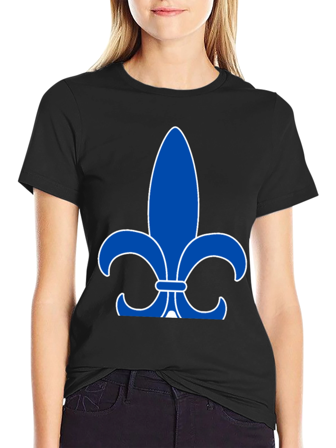 Fleur-de-Lis Graphic Black T-Shirt