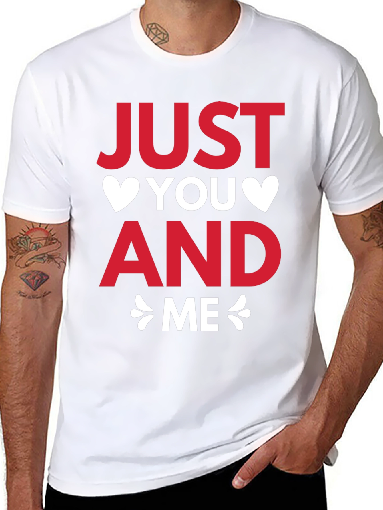 Just You and Me Valentines Day T-Shirt