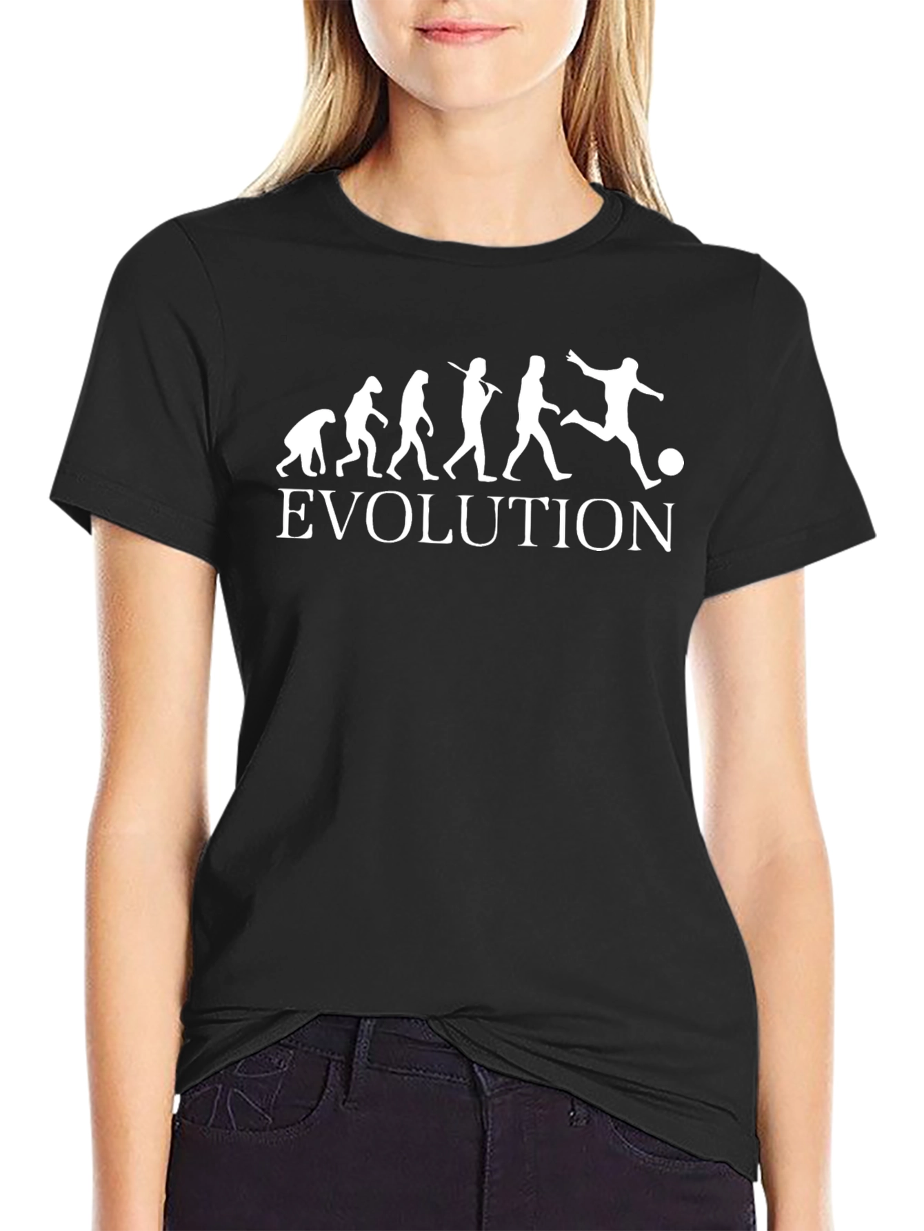 Evolution of Soccer T-Shirt - Black