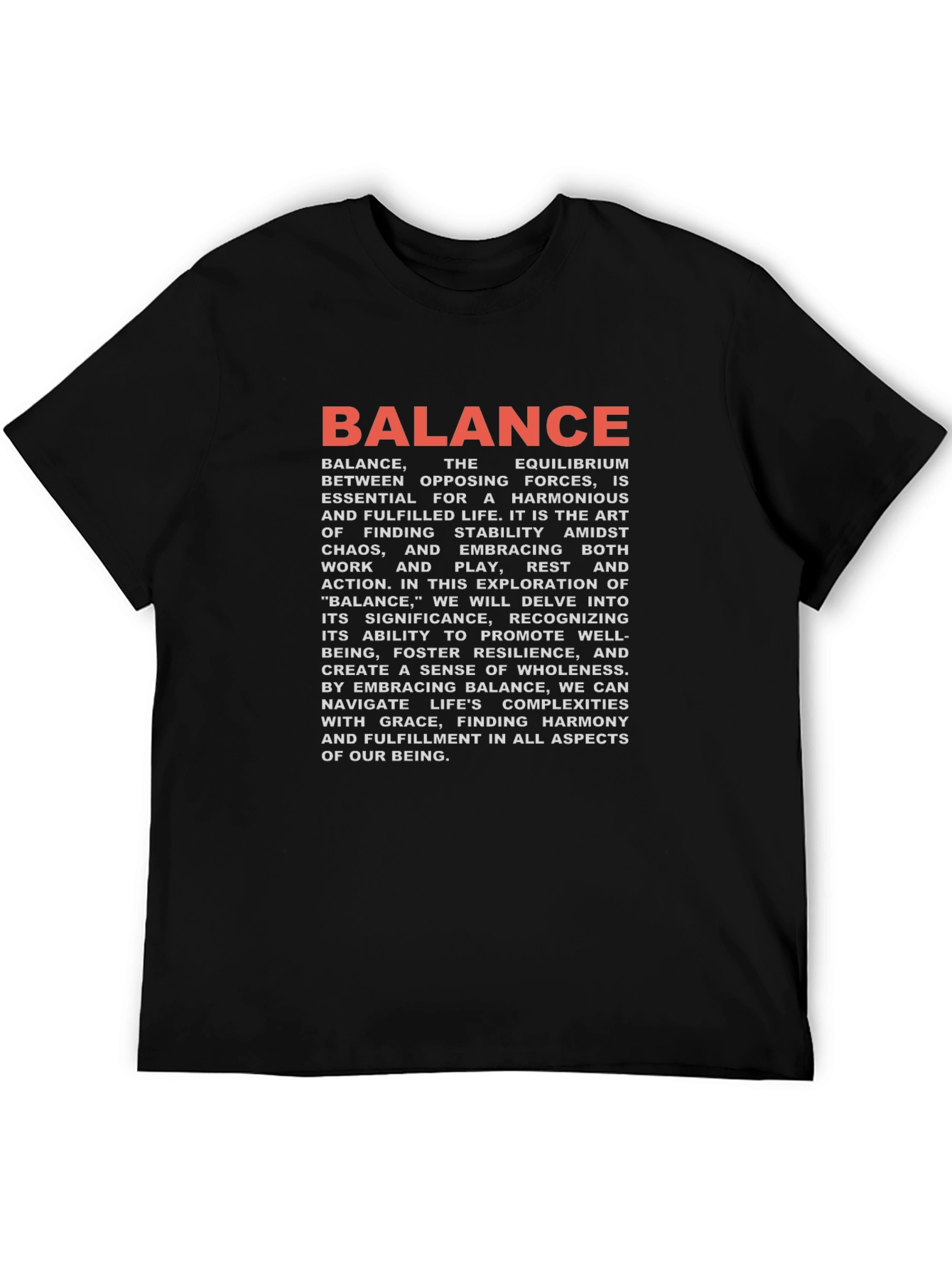 Balance Graphic Tee - Harmony & Wellness