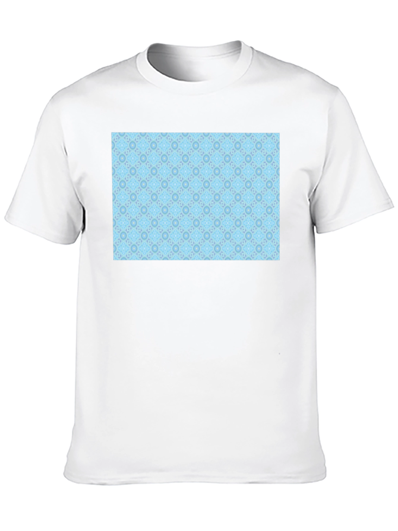 Patterned Light Blue Tee