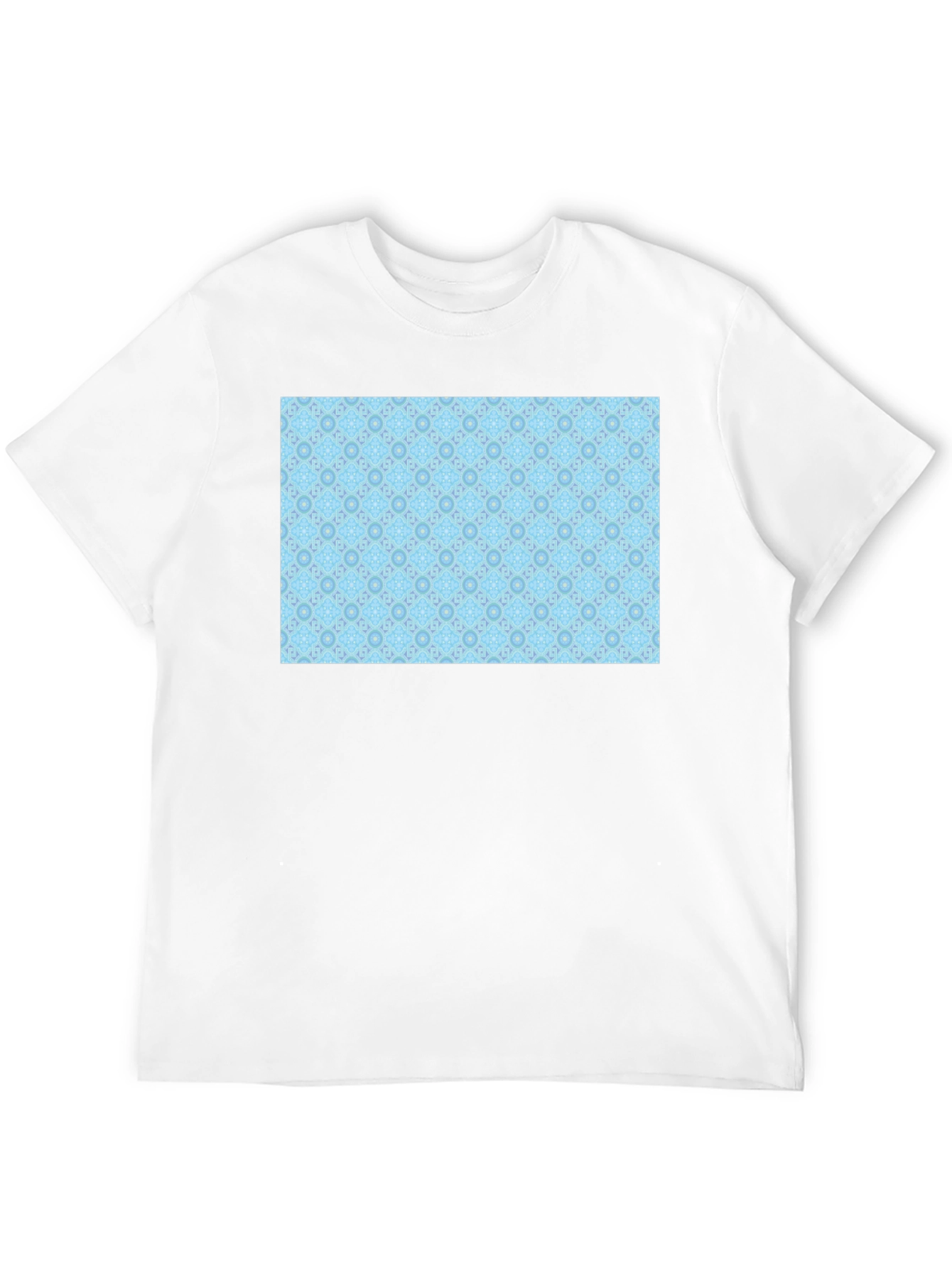 Patterned Light Blue Tee