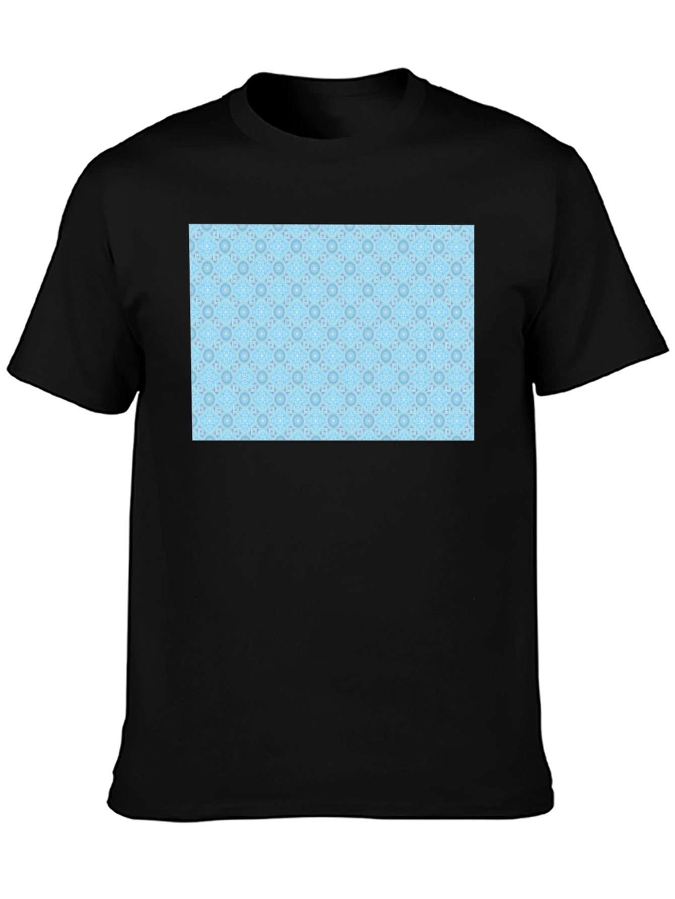 Patterned Light Blue Tee