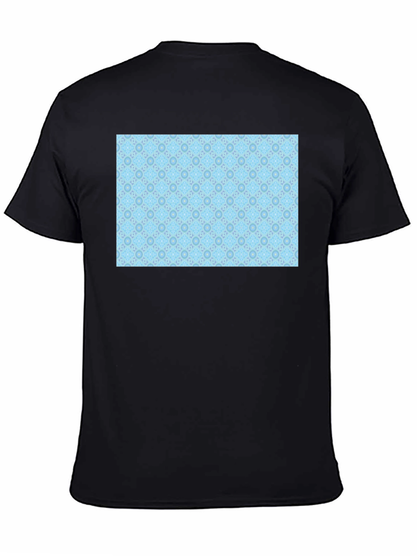 Patterned Light Blue Tee