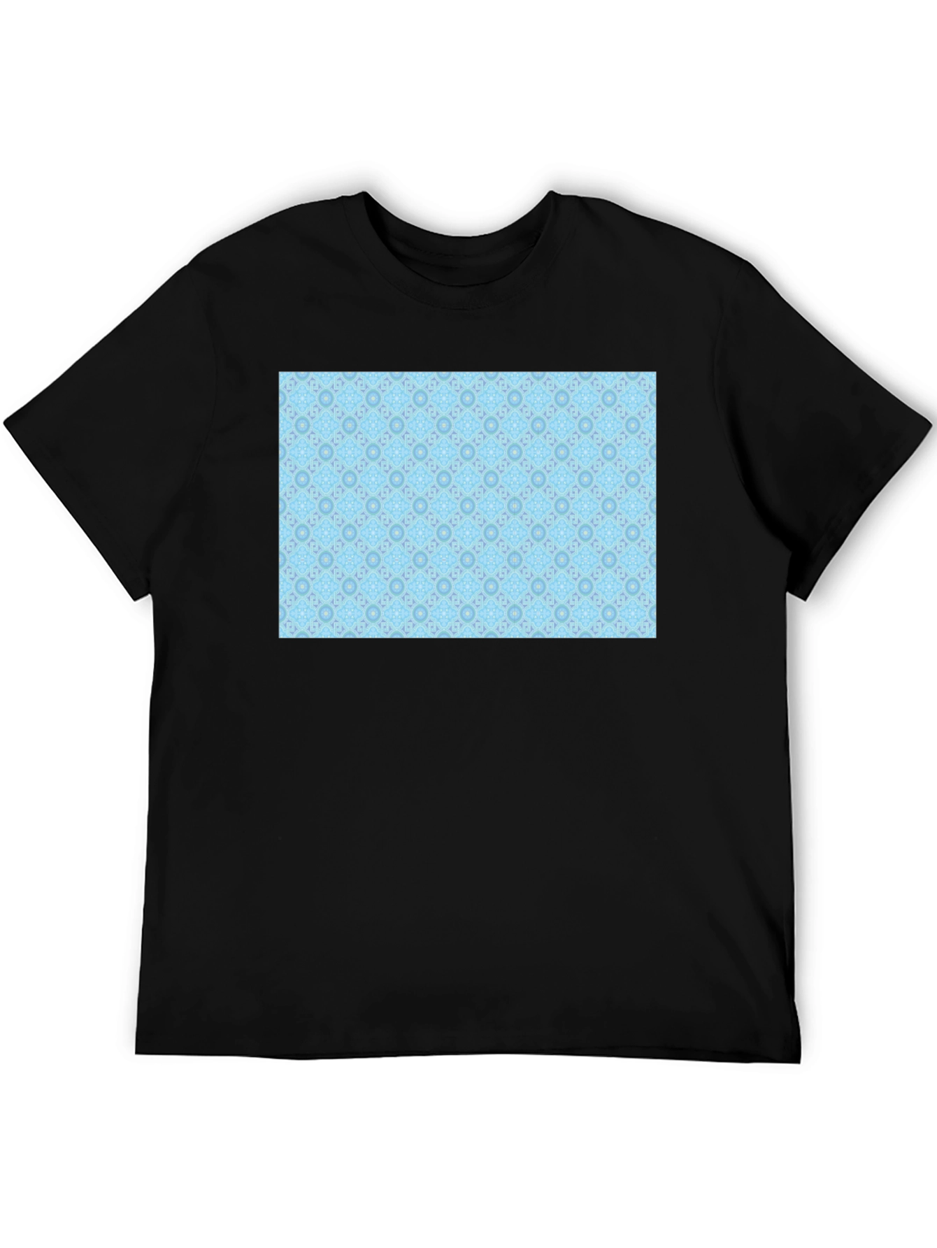 Patterned Light Blue Tee