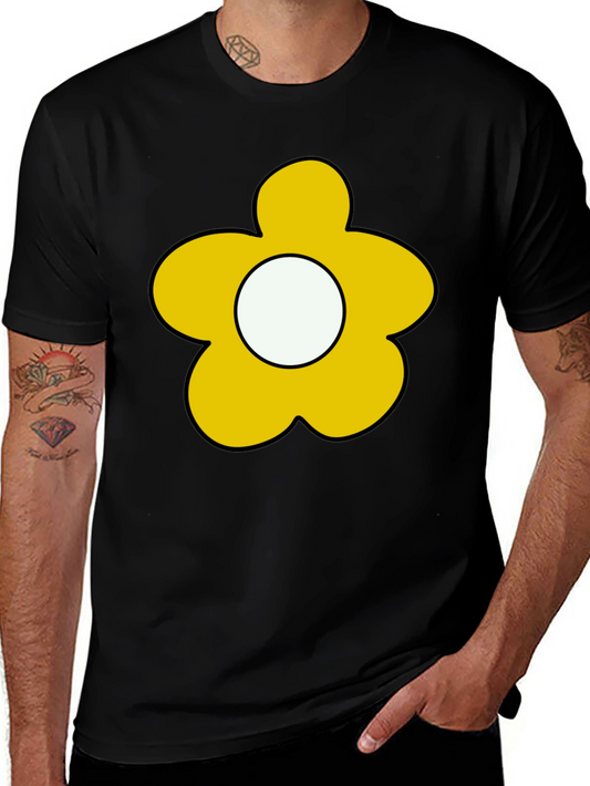 Flower Power Tee - Retro Cartoon Graphic