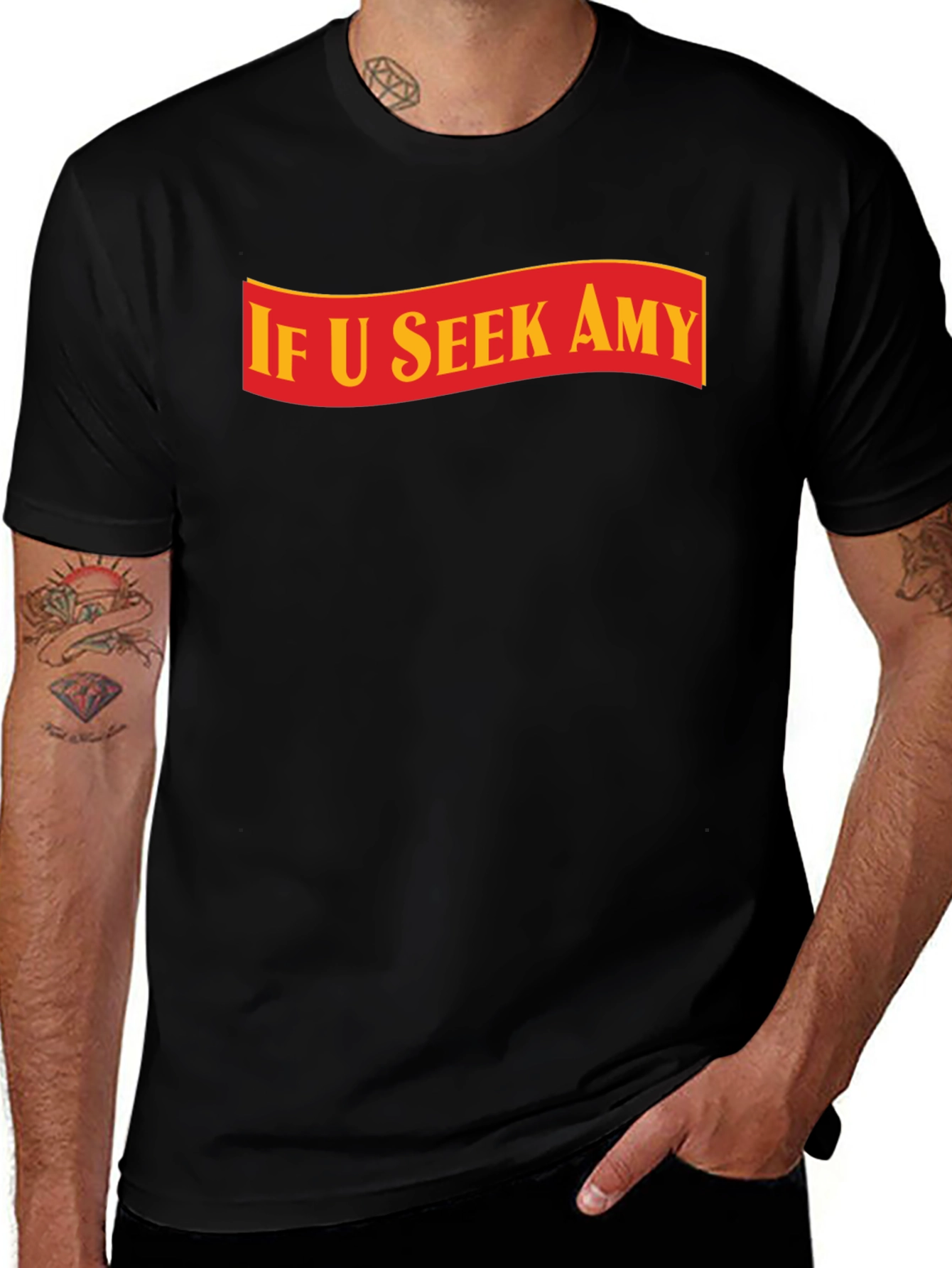 If U Seek Amy T-Shirt - Trendy Graphic Tee