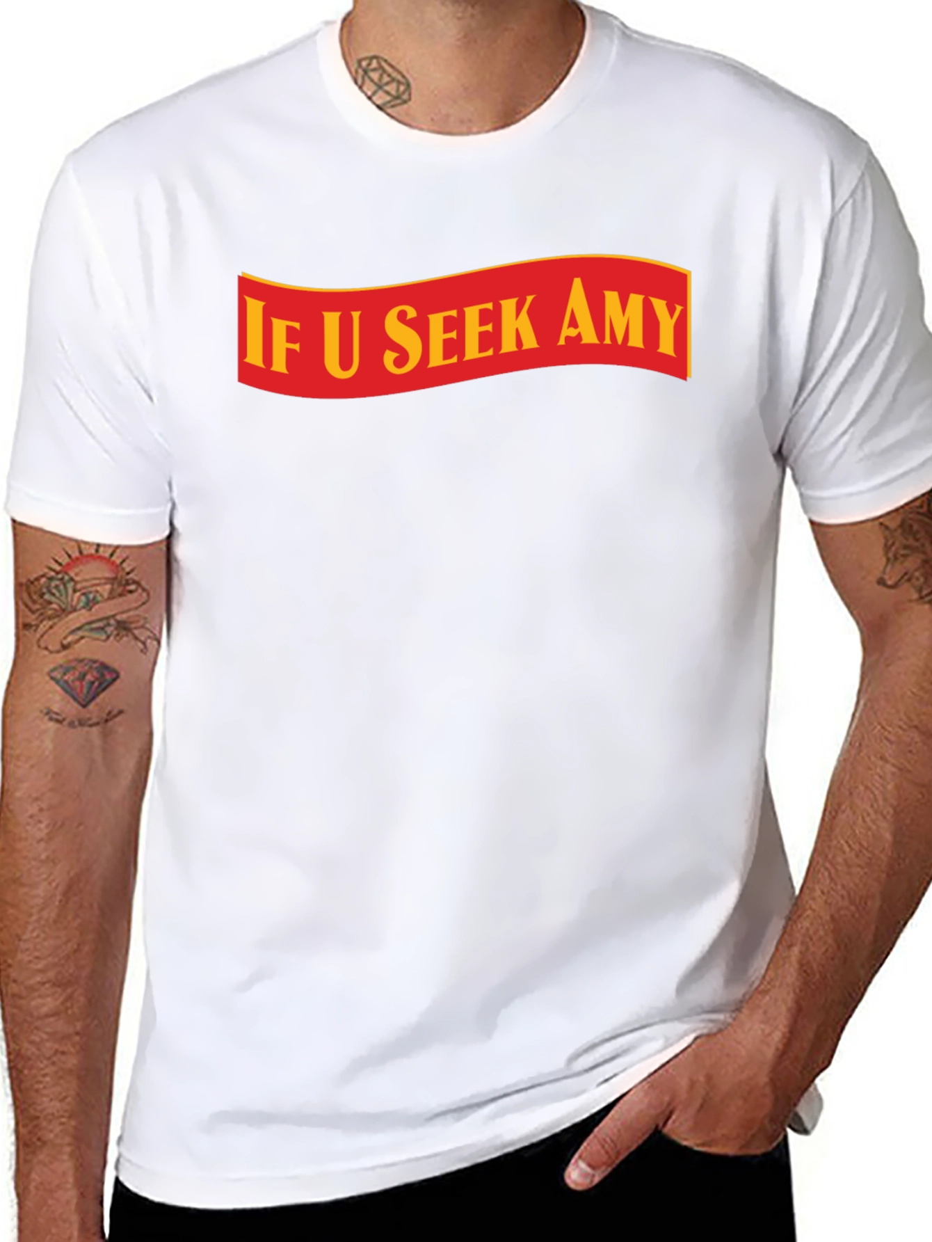 If U Seek Amy T-Shirt - Trendy Graphic Tee