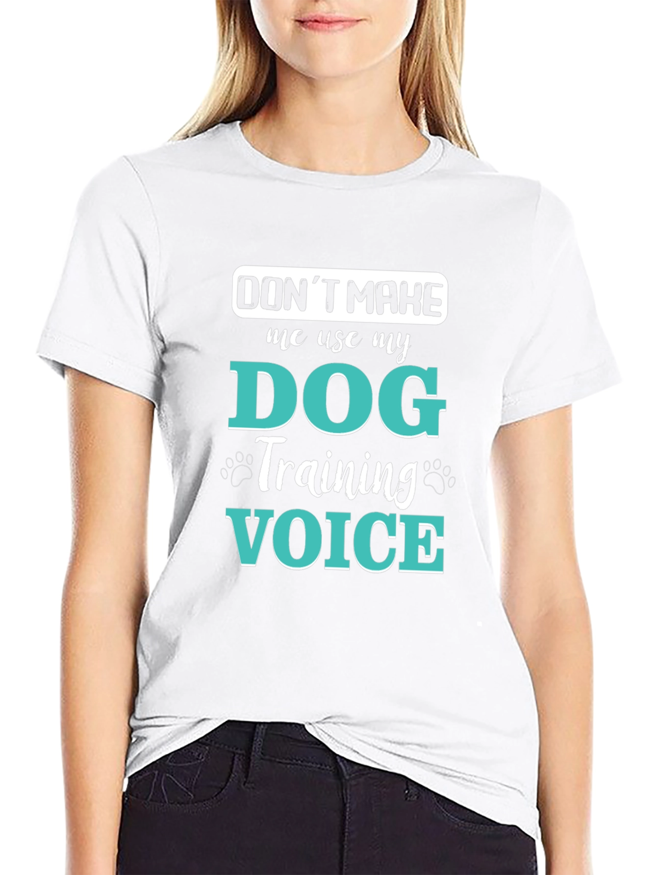 Dog Training Voice T-Shirt - Funny Dog Lover Tee