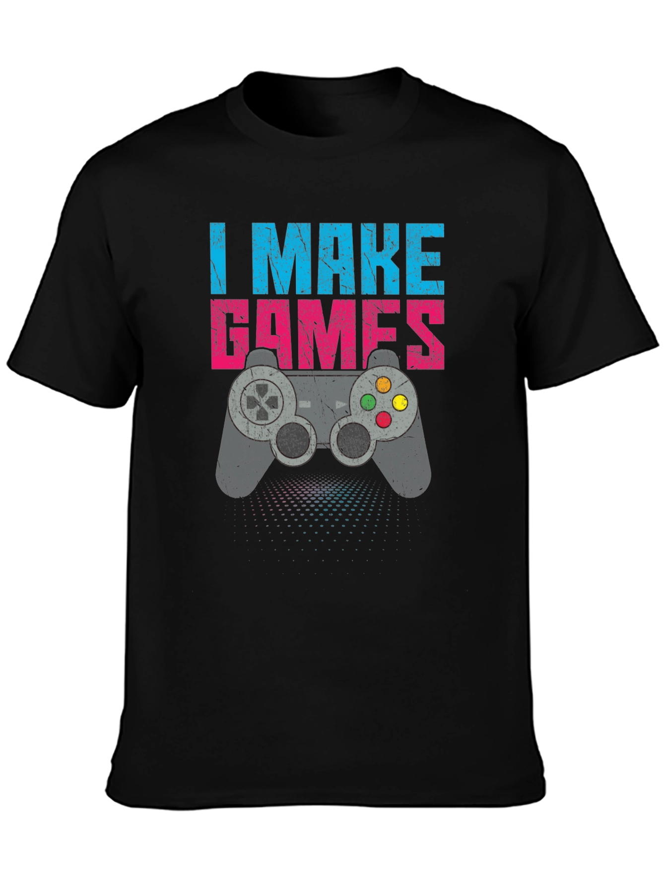 I Make Games T-Shirt - Gamer Controller Design