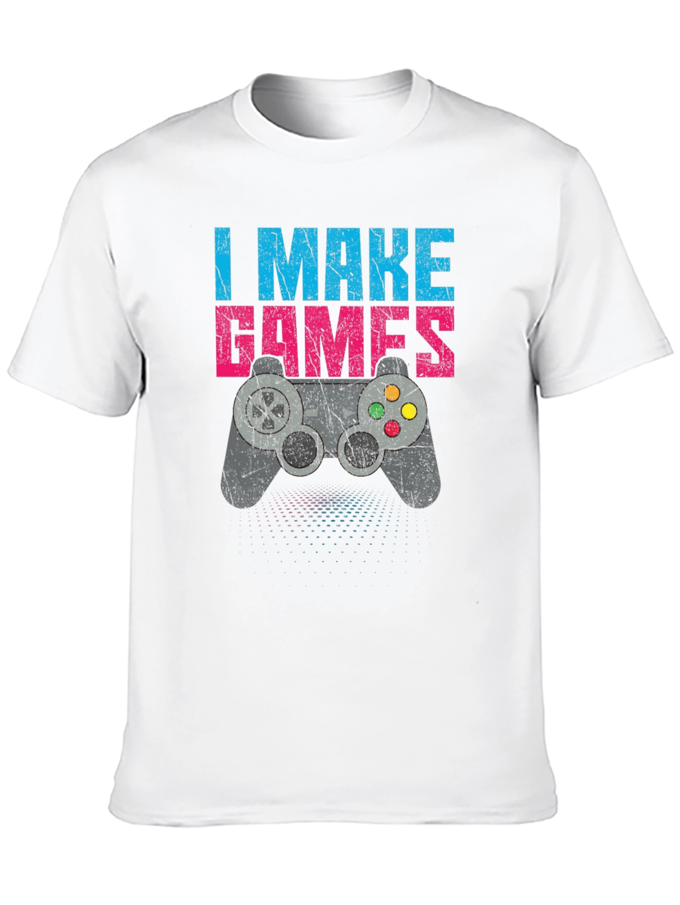I Make Games T-Shirt - Gamer Controller Design