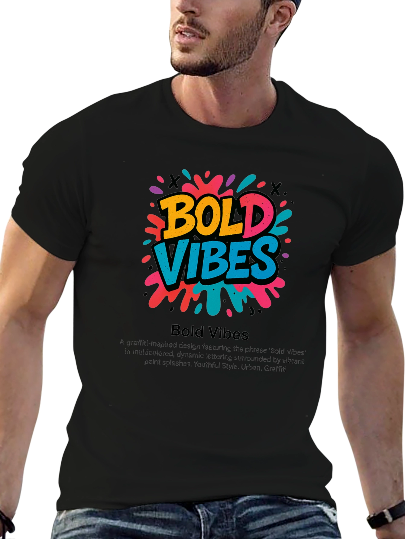 Bold Vibes Graphic Tee - Urban Style