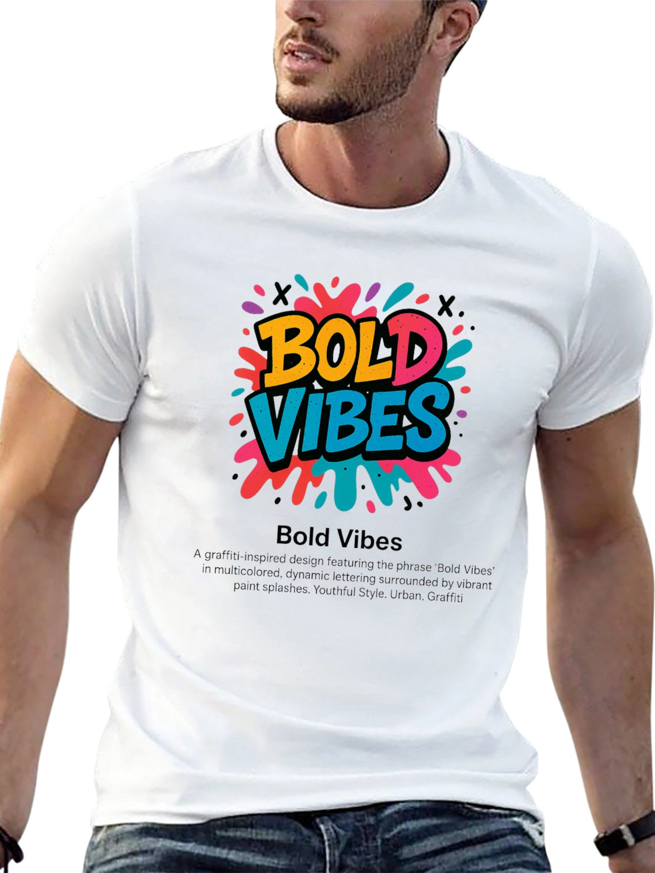 Bold Vibes Graphic Tee - Urban Style