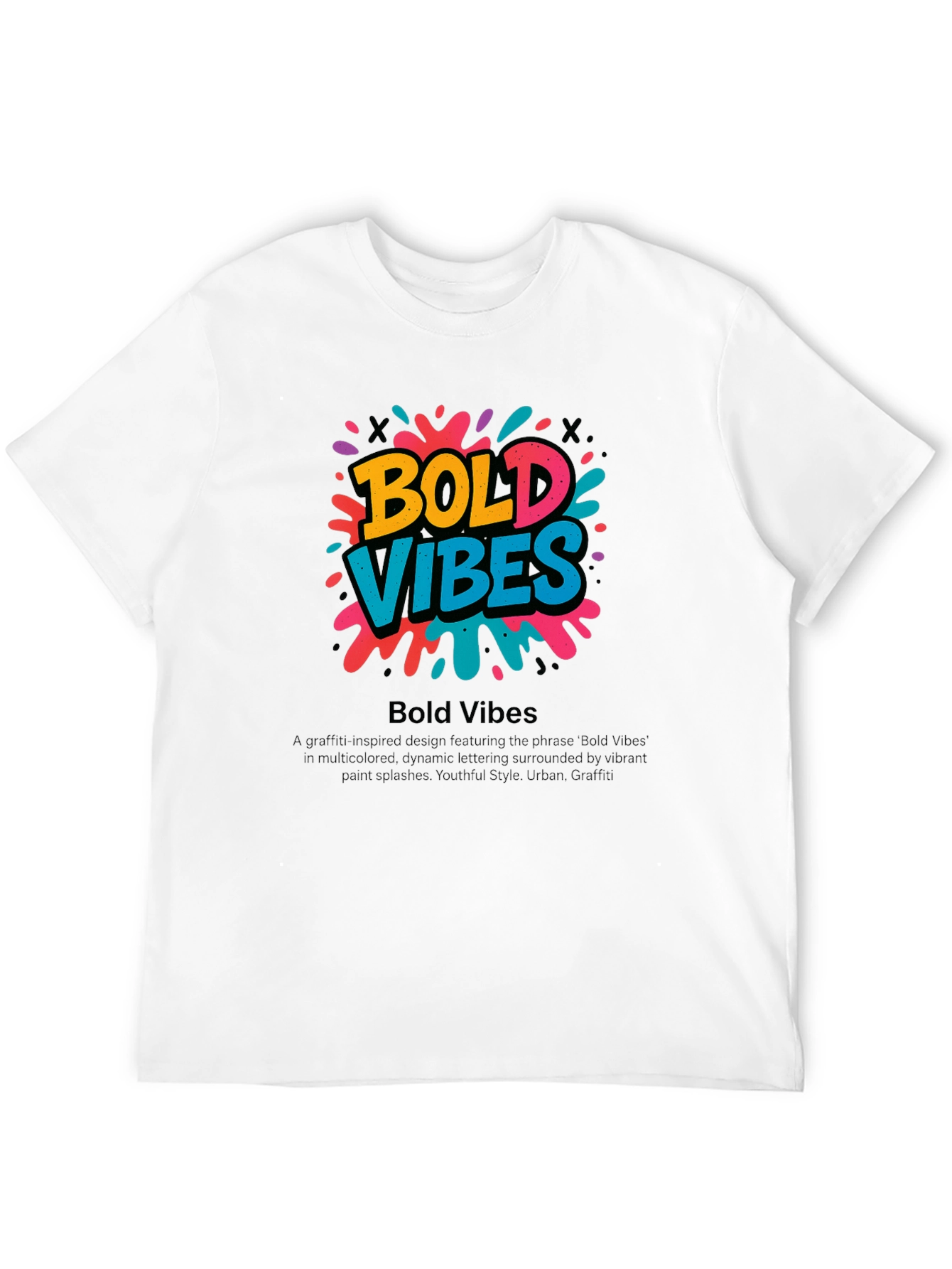 Bold Vibes Graphic Tee - Urban Style